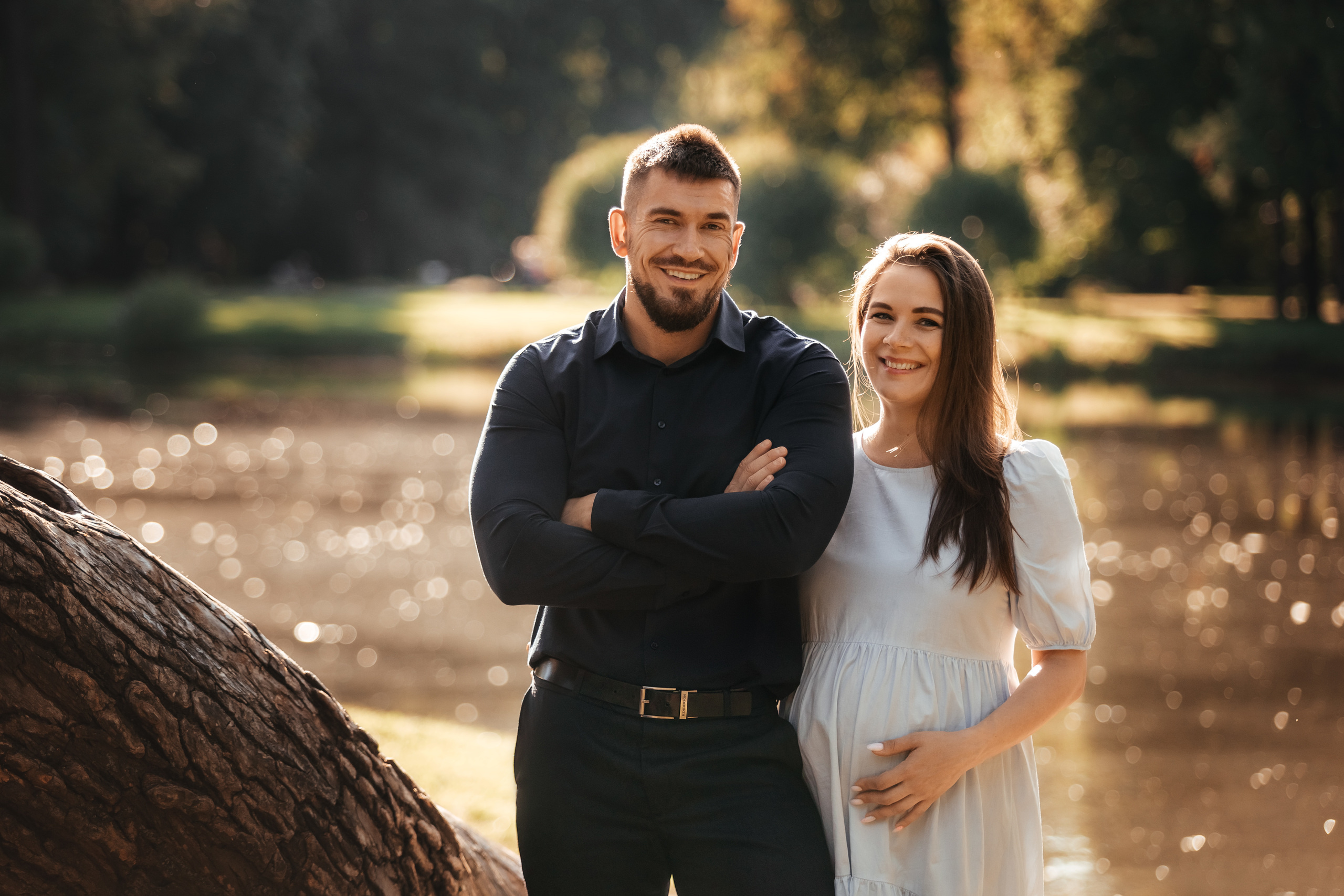 Peterfilm.ru - Беременный фотосет Кати и Вовы в парке. Фотограф Петр М