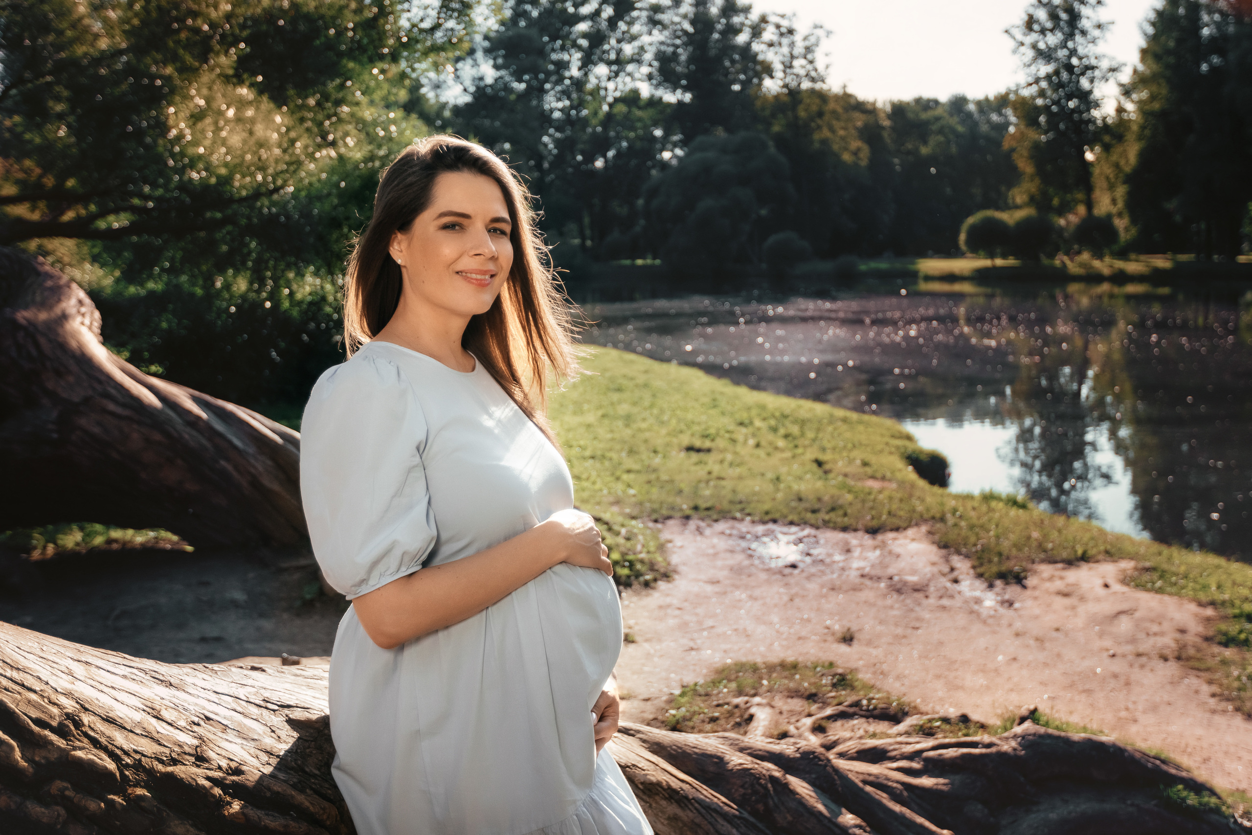 Peterfilm.ru - Беременный фотосет Кати и Вовы в парке. Фотограф Петр М