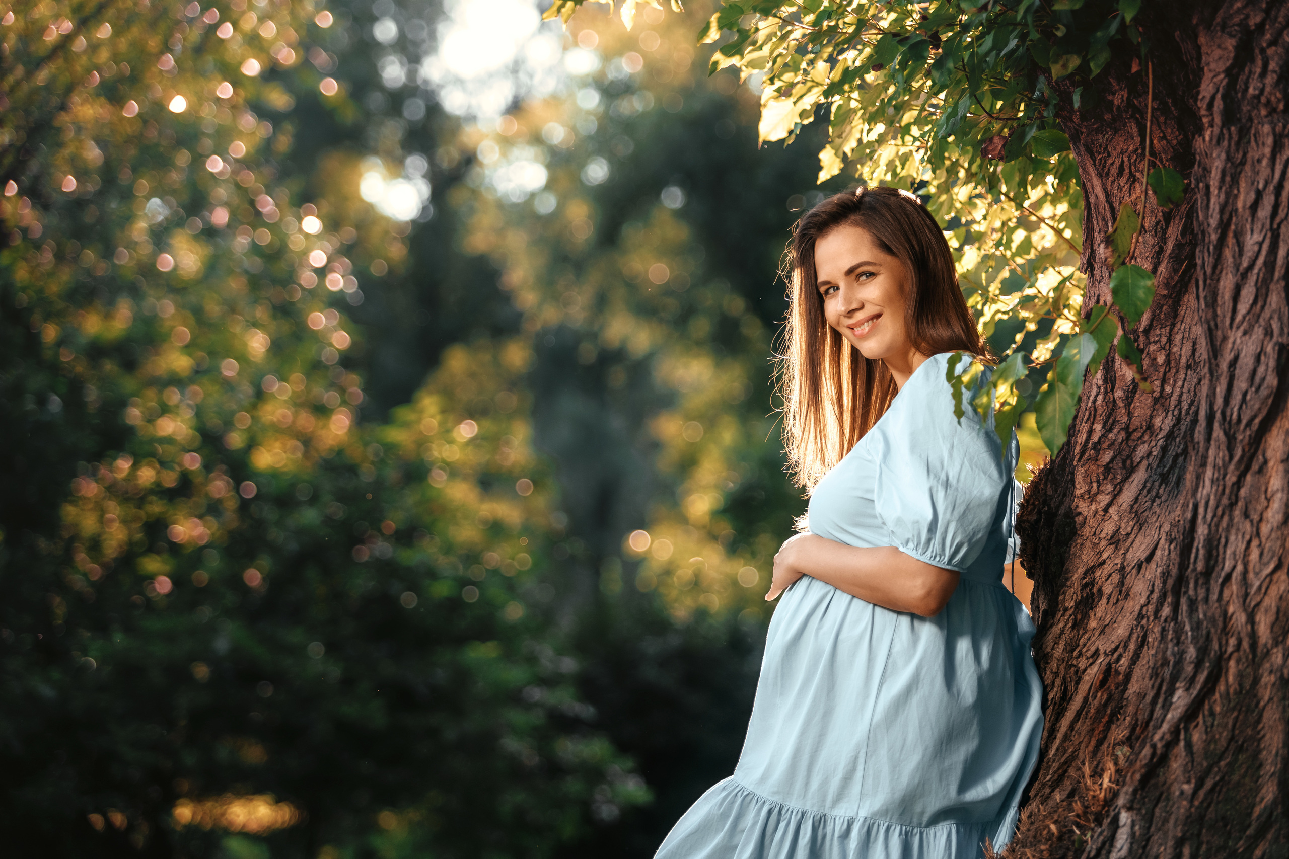 Peterfilm.ru - Беременный фотосет Кати и Вовы в парке. Фотограф Петр М