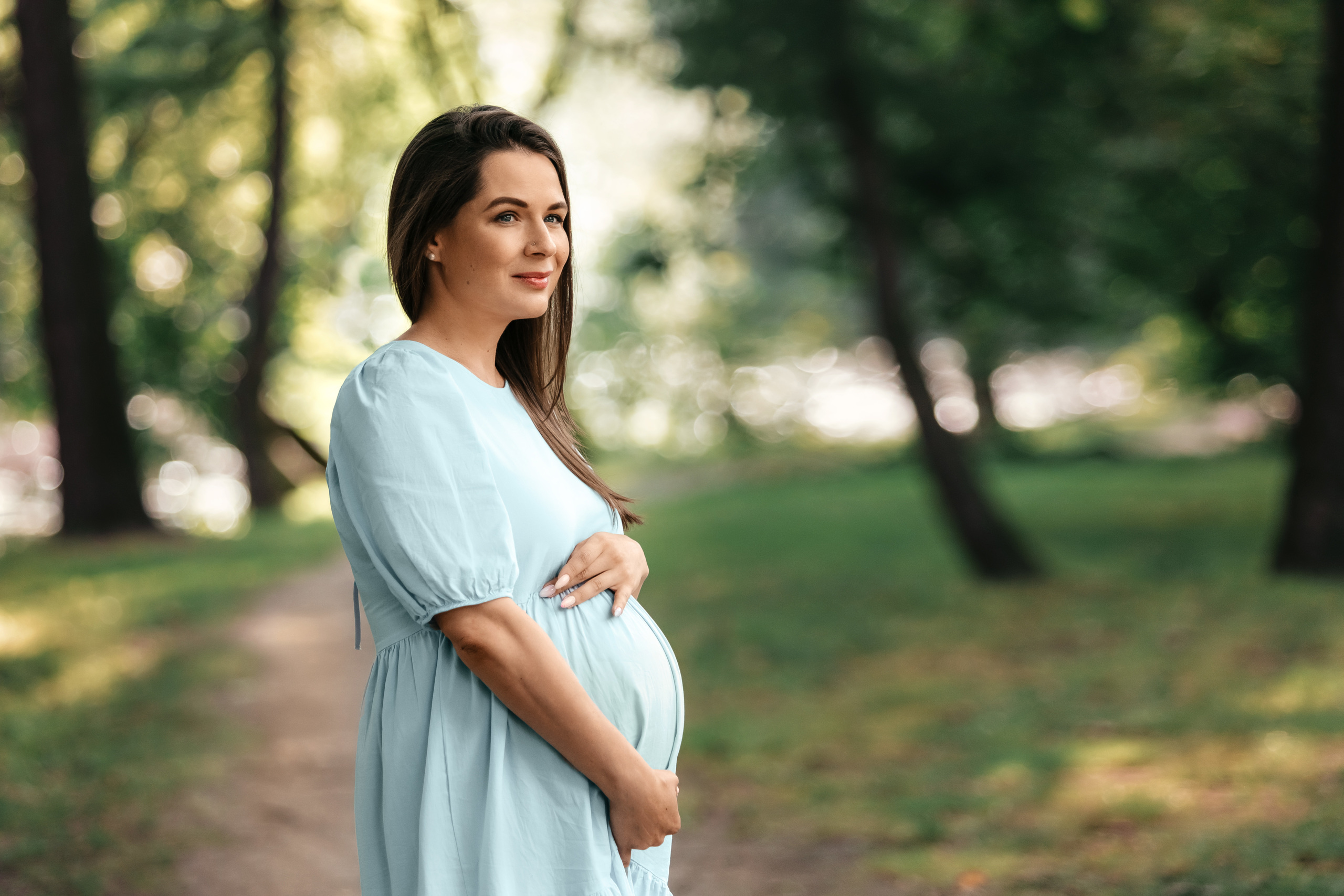 Peterfilm.ru - Беременный фотосет Кати и Вовы в парке. Фотограф Петр М