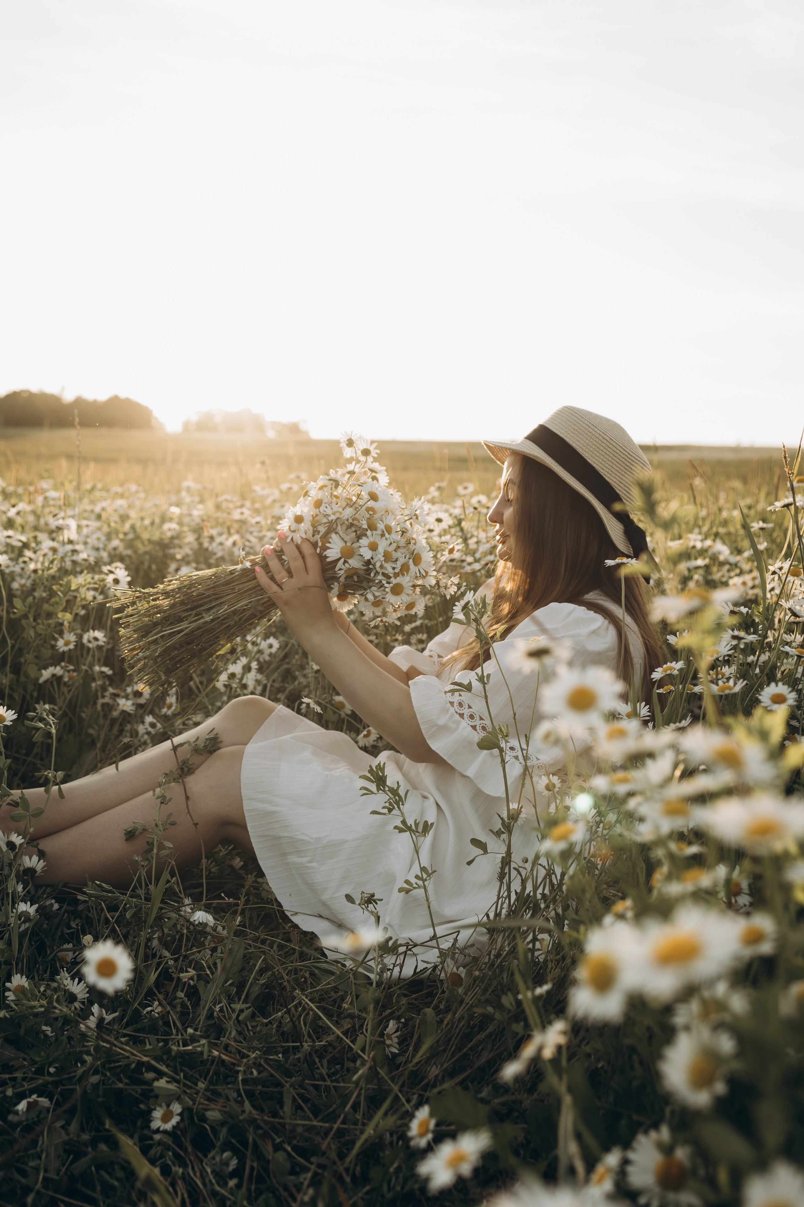 Маша и ромашки. Семейный фотограф в Москве Виктория Ястребинская