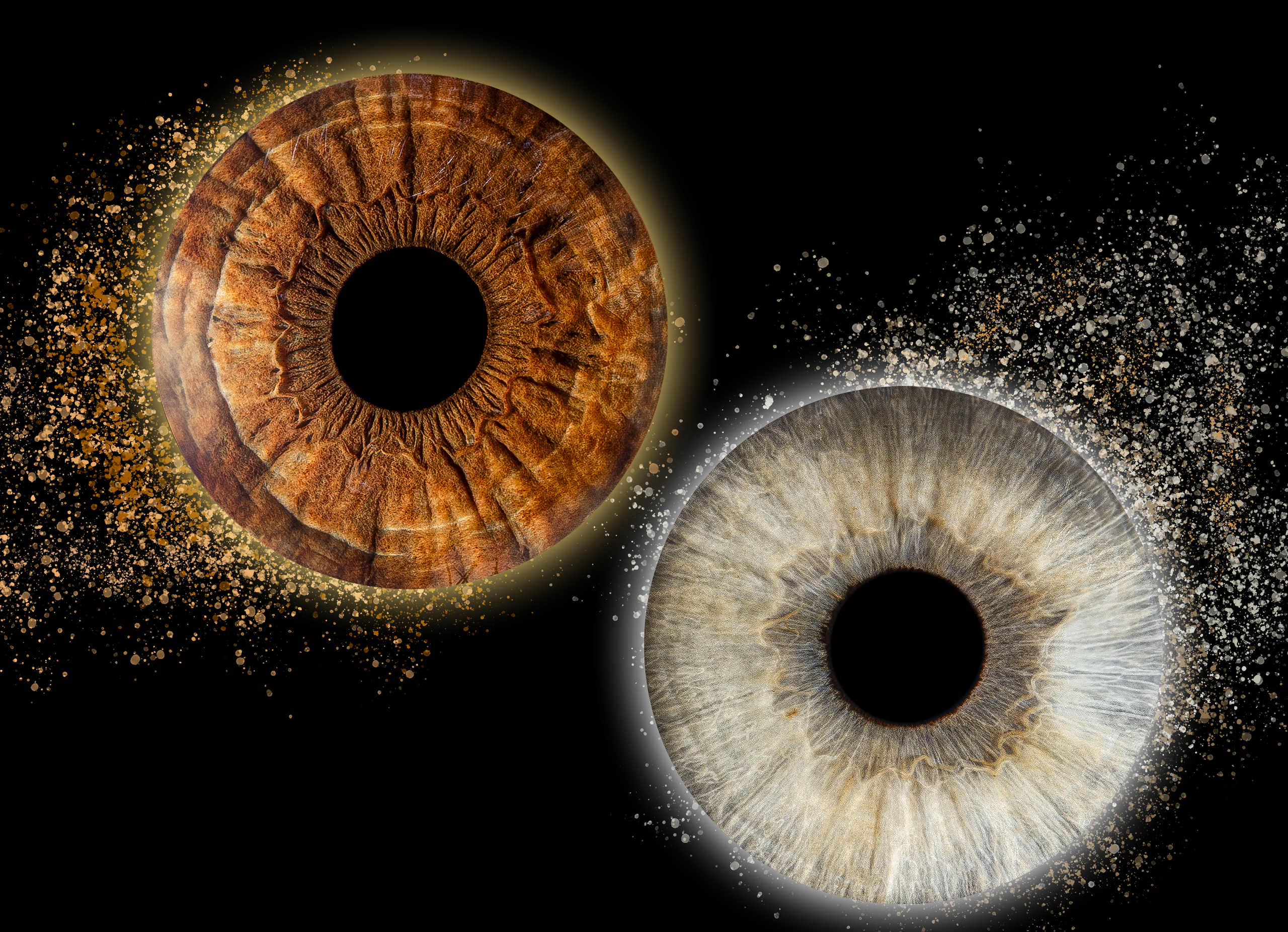 Эффекты. Макро Фото радужки глаза в Зеленоградске