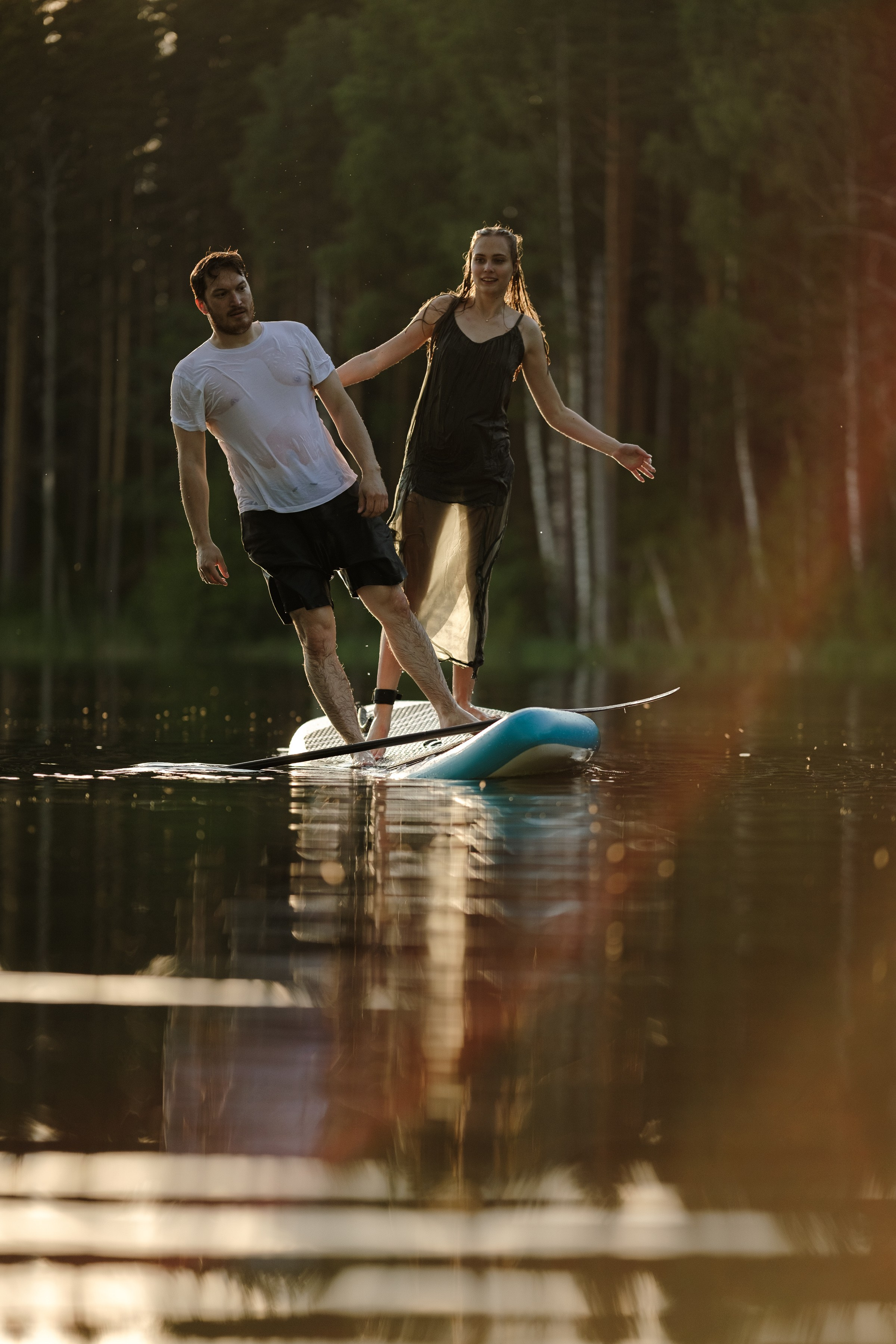 Петя и Лина, на сапах. Интерьерный фотограф и видеограф в Санкт-Петербурге Вадим Балбашевский