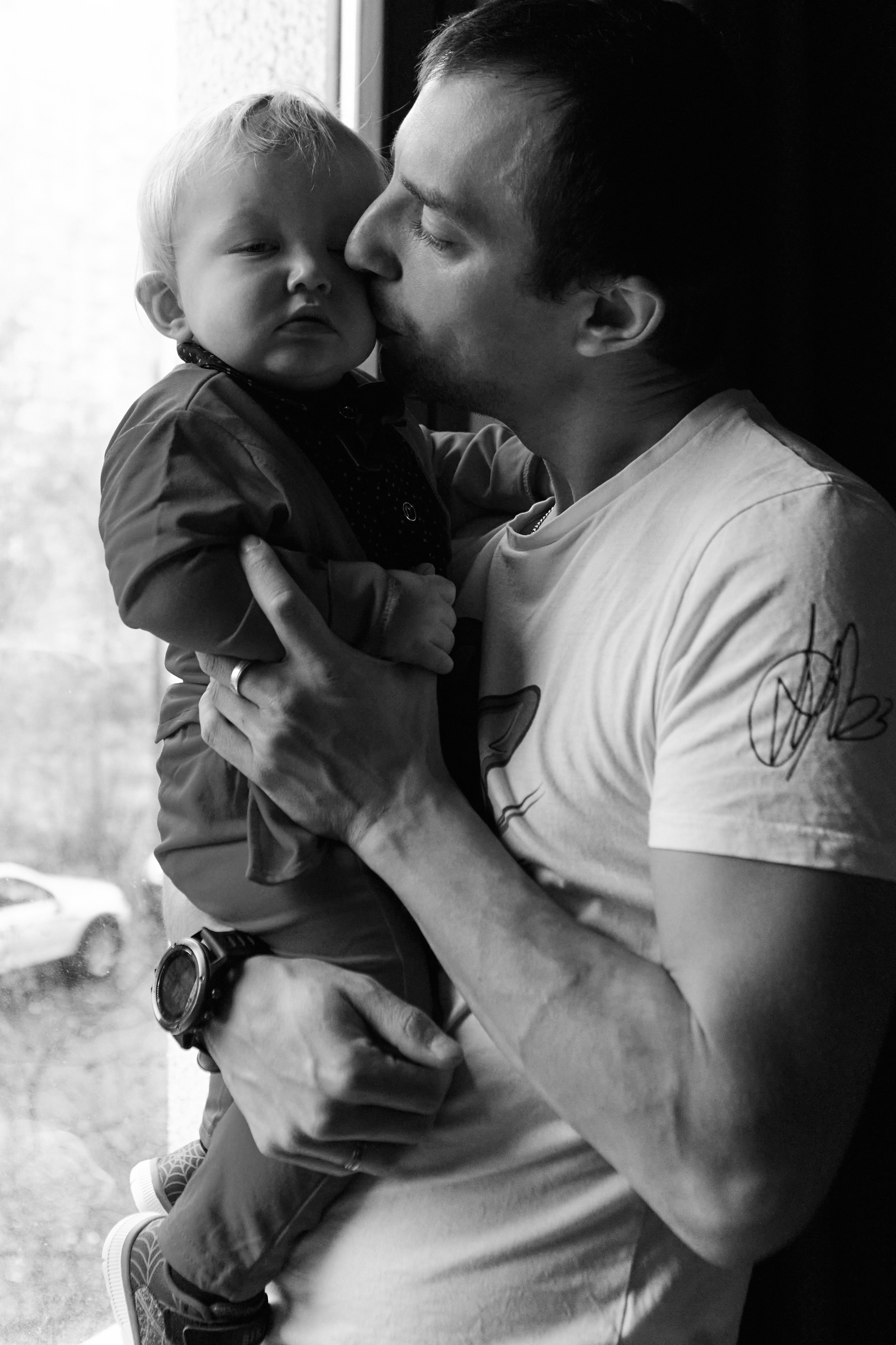 фото отца и сына дома