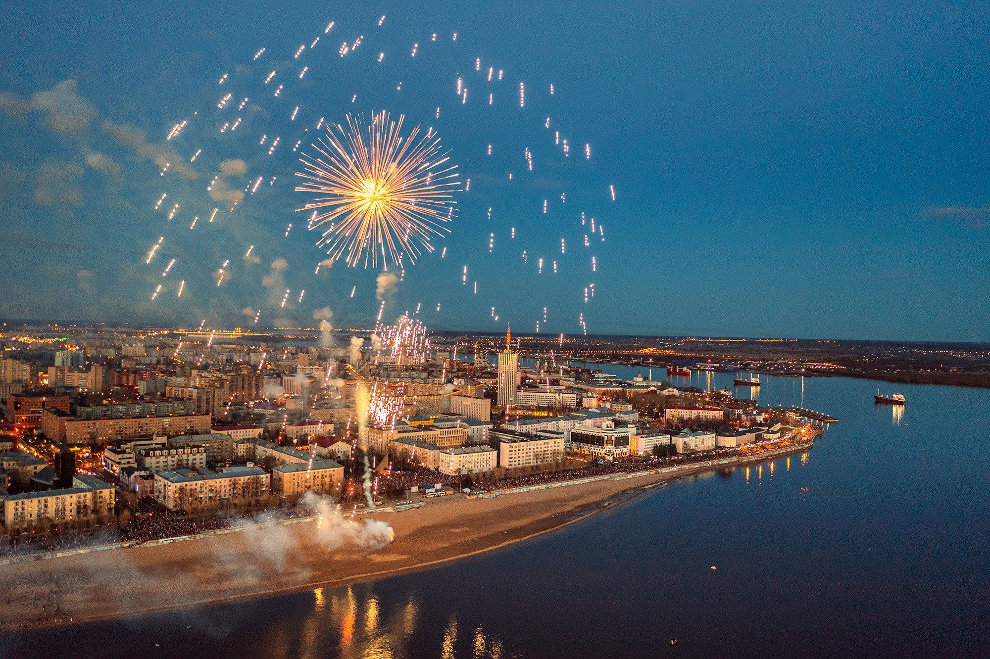 Город. Аэросъемка в Архангельске, Александр Ермолин