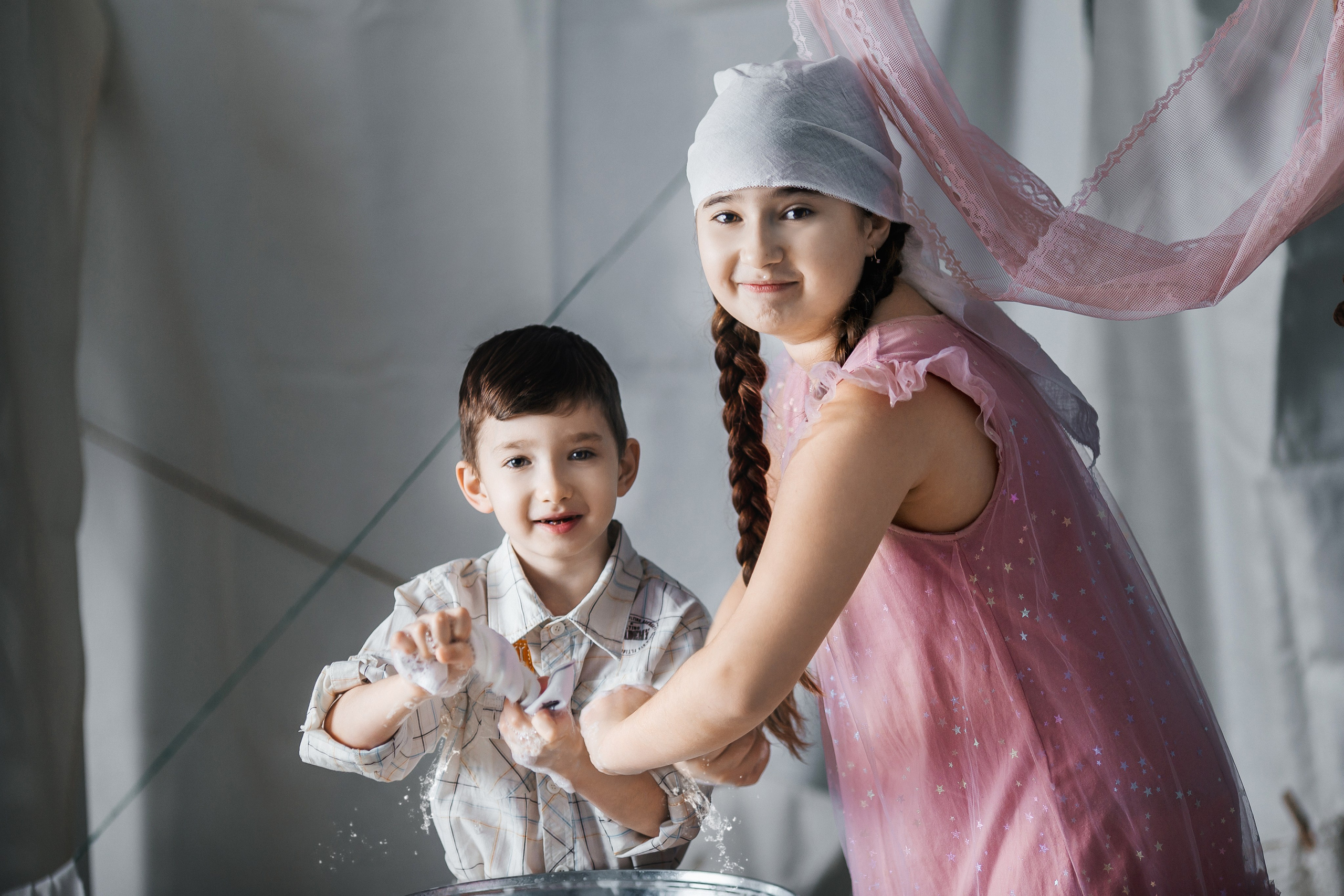 Фотосессия большая стирка