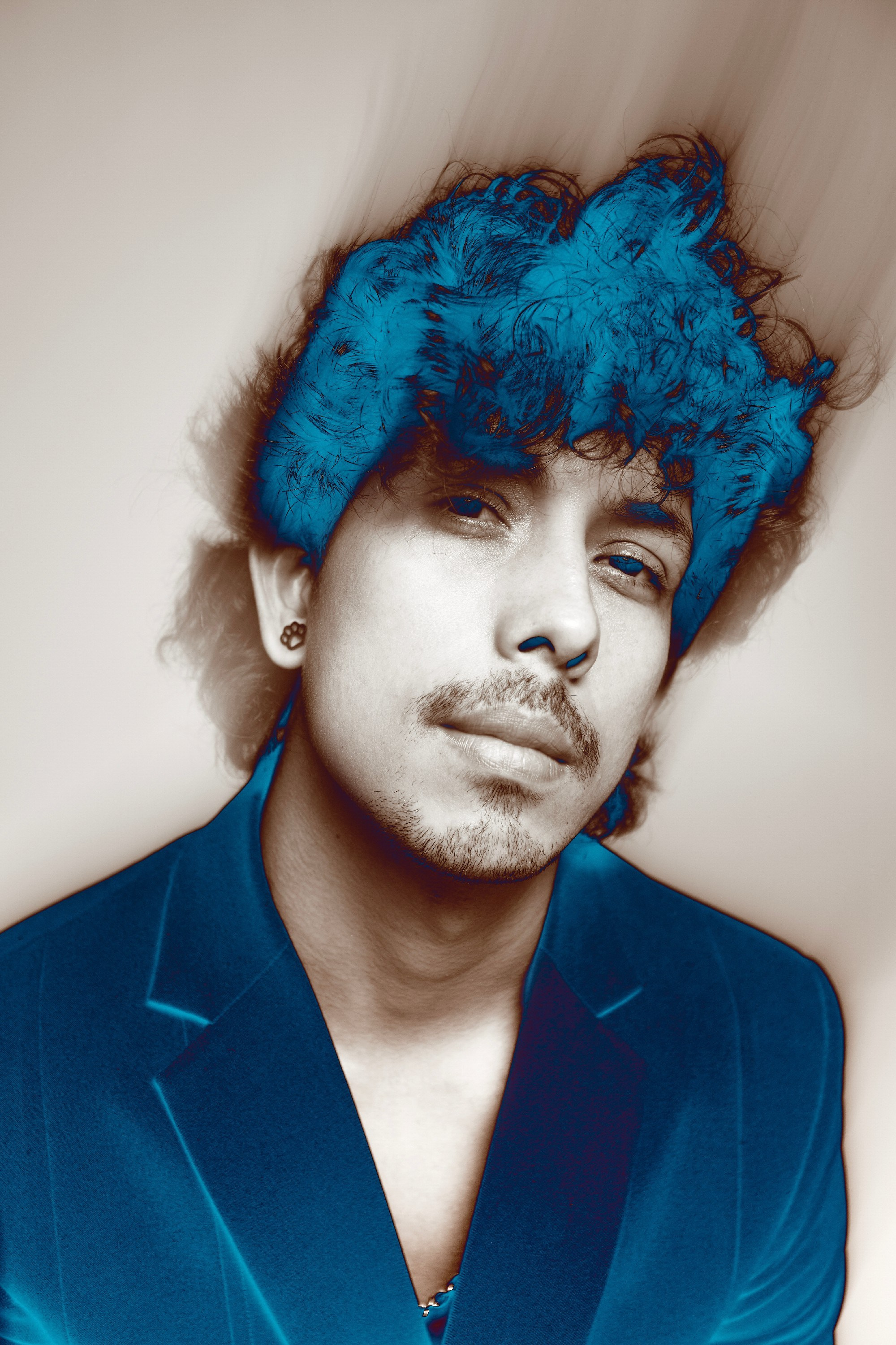 студийная фотосессия парня