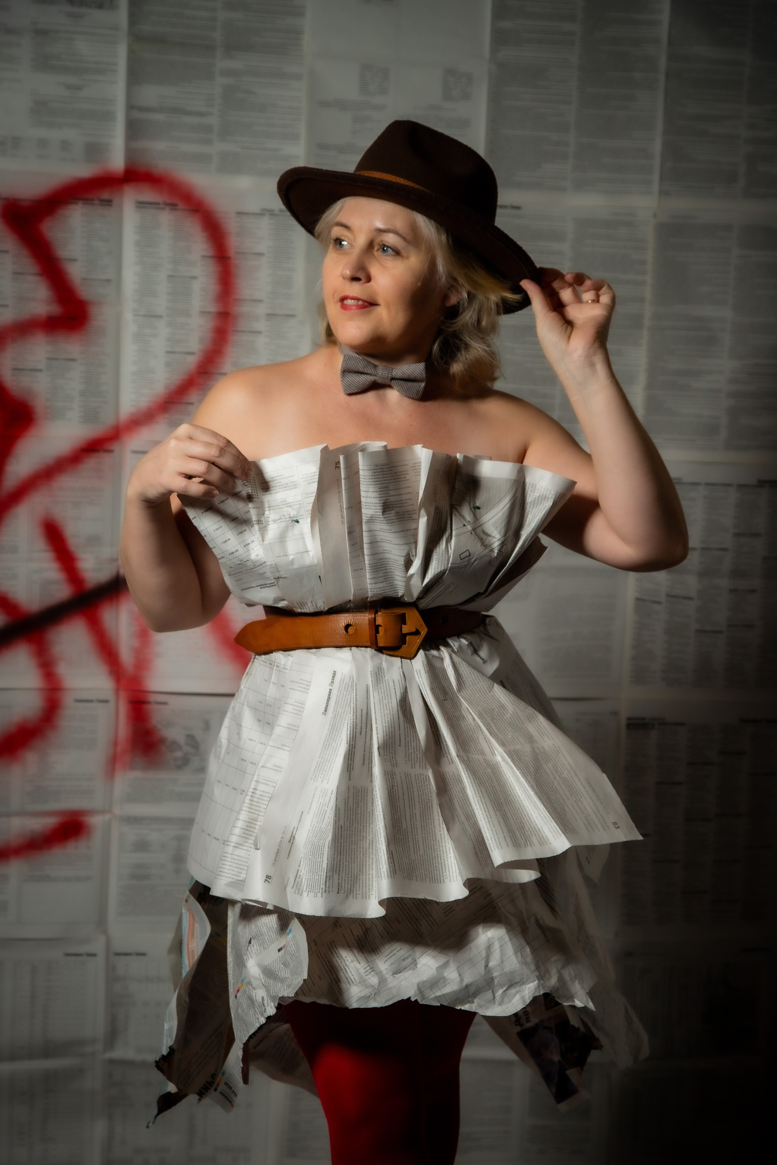 Фотосессия в газете