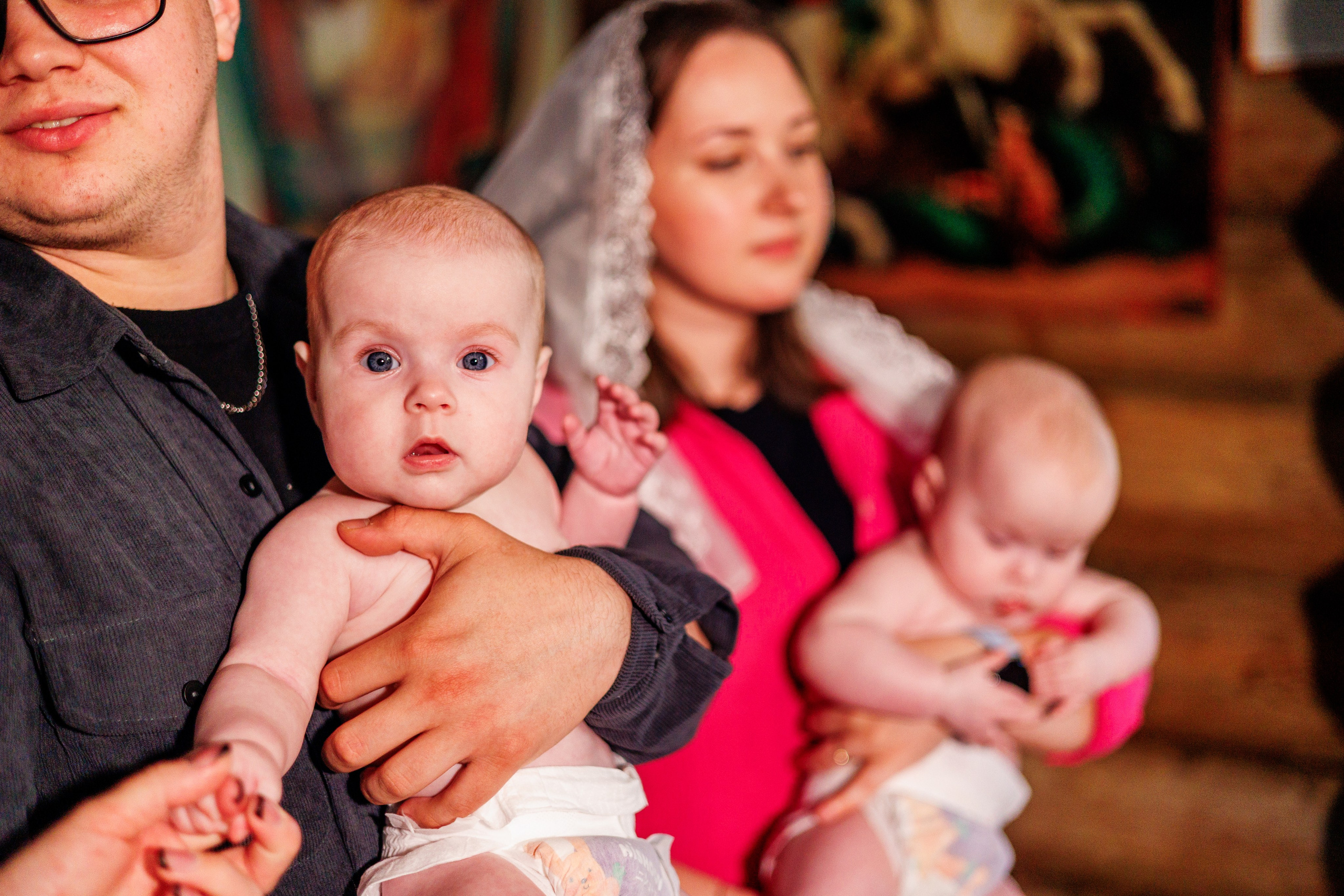 Крещение близняшек. Свадебный и семейный фотограф в Армавире