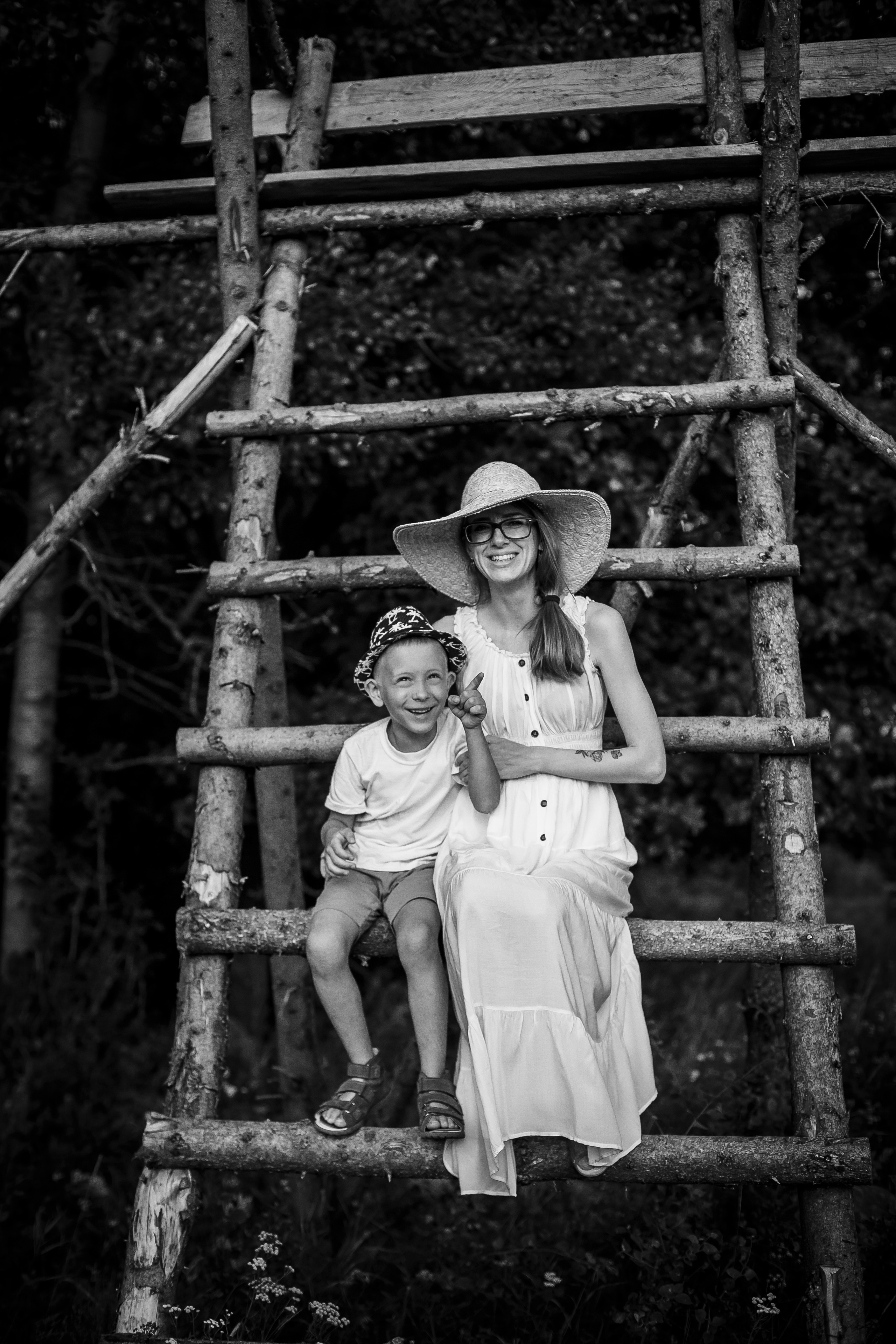 Черно-белый портрет