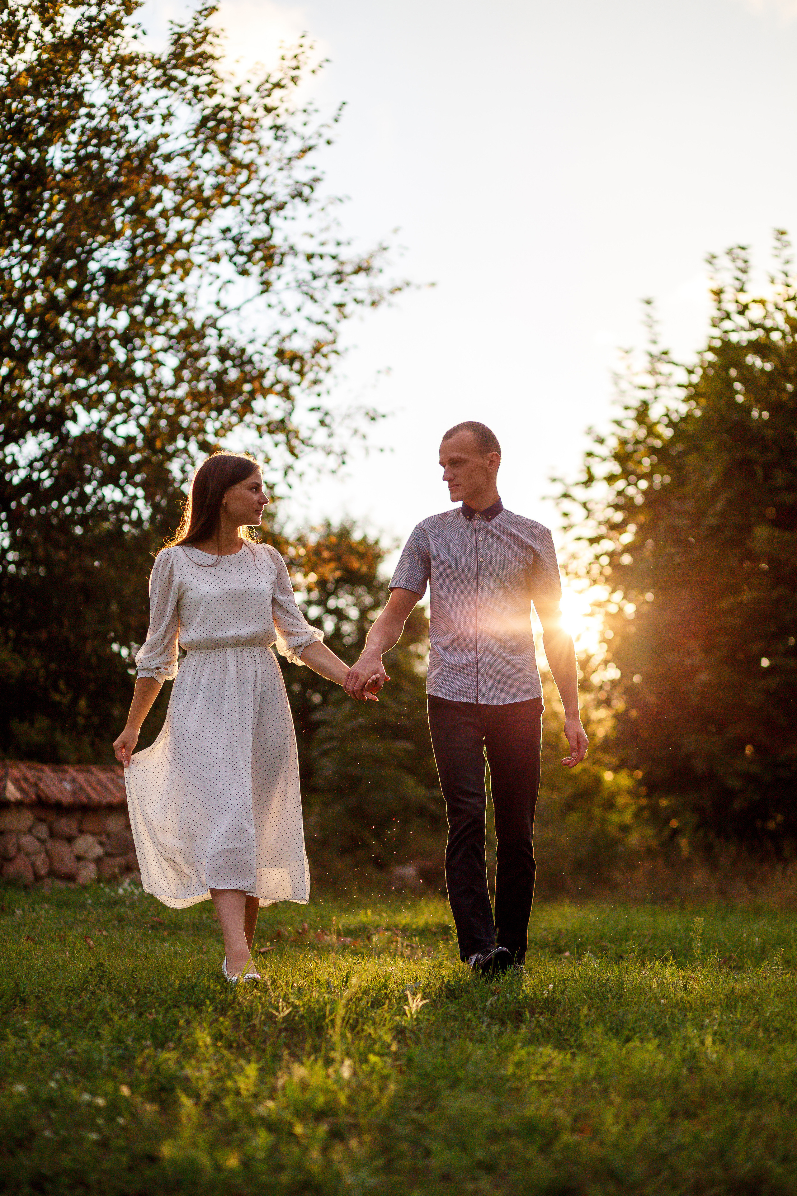 Фотосессия Love story Лучи закатного солнца