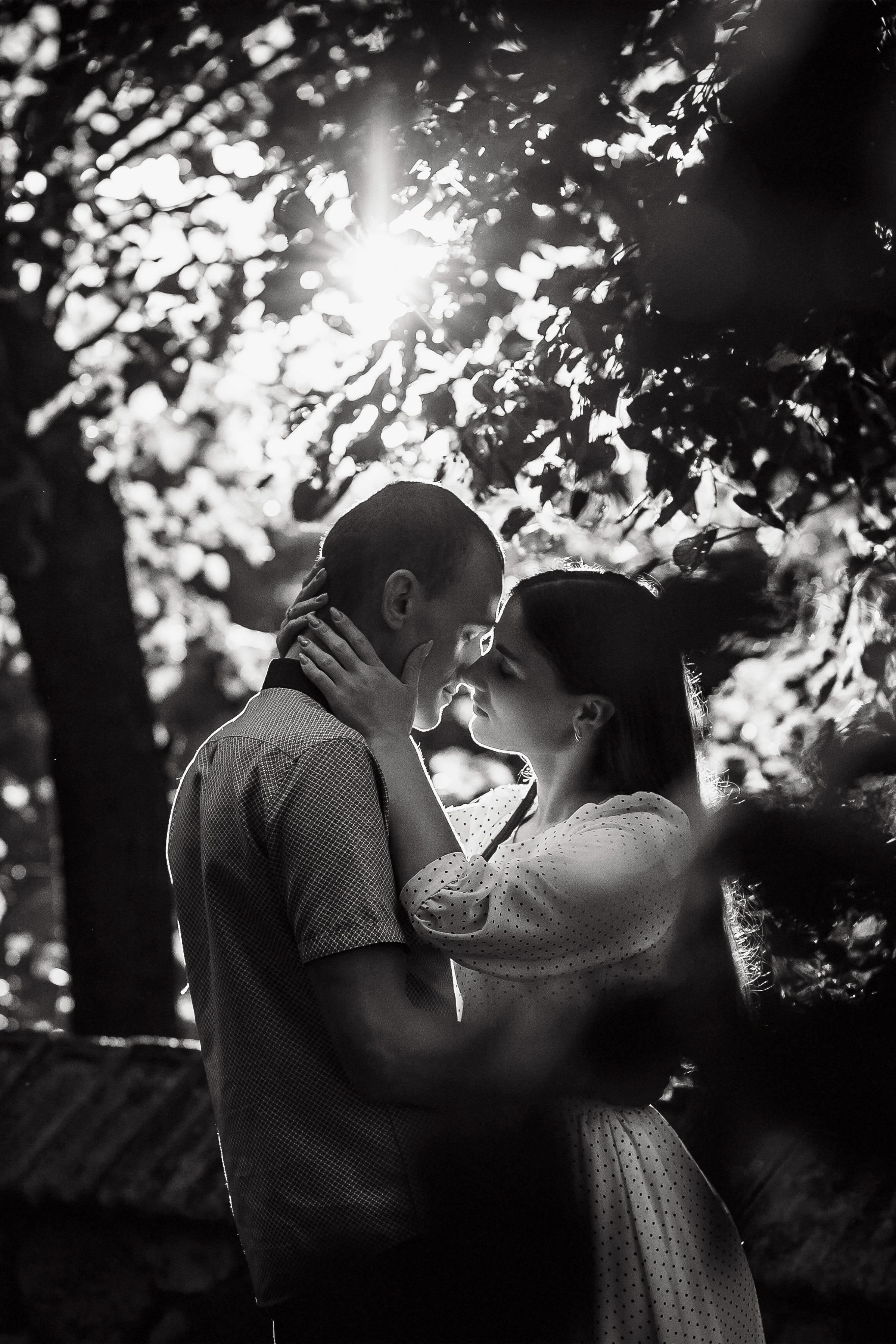 Предсвадебная фотосессия Черно-белое фото