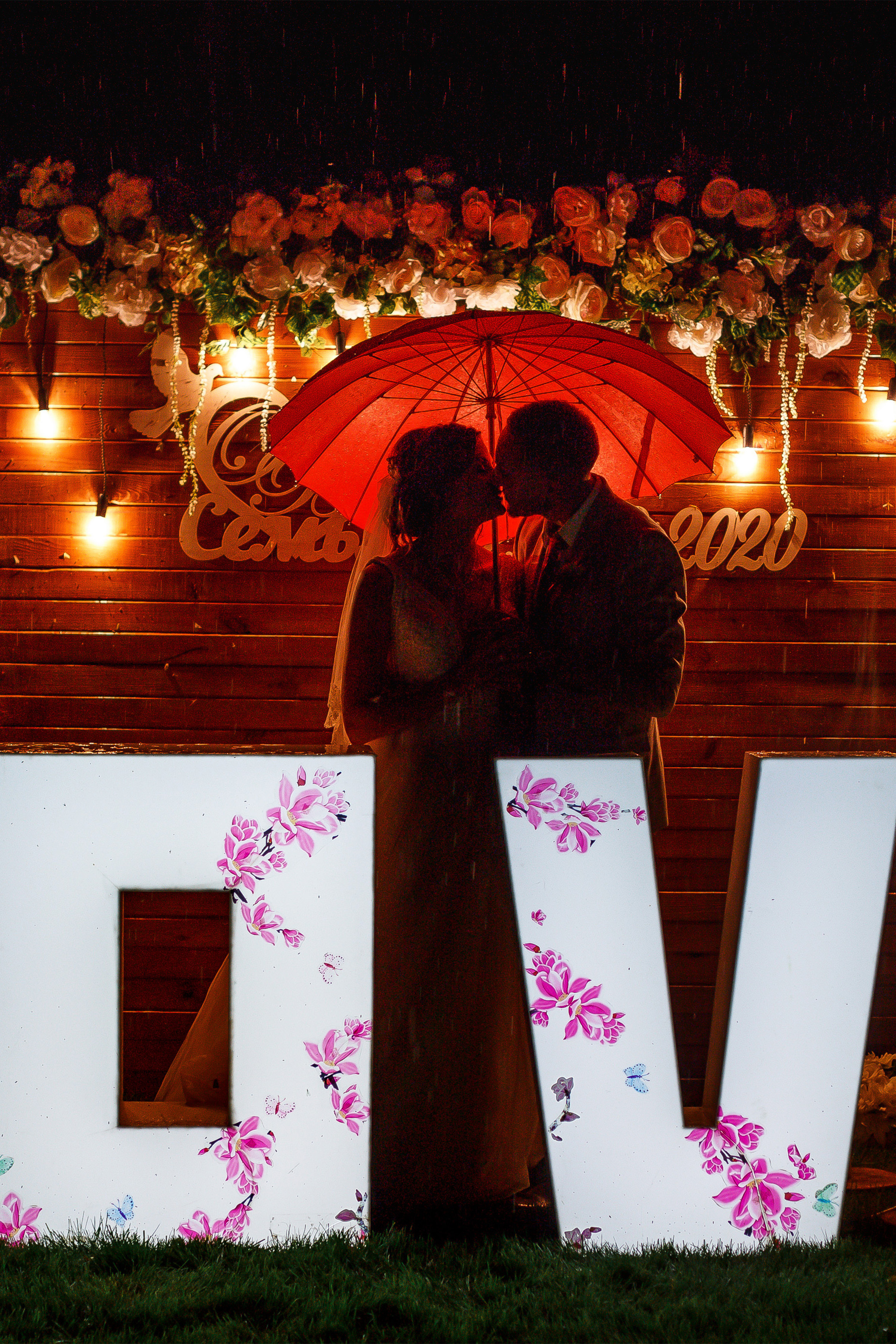 Свадебный фотограф Гродно Силуэты молодоженов