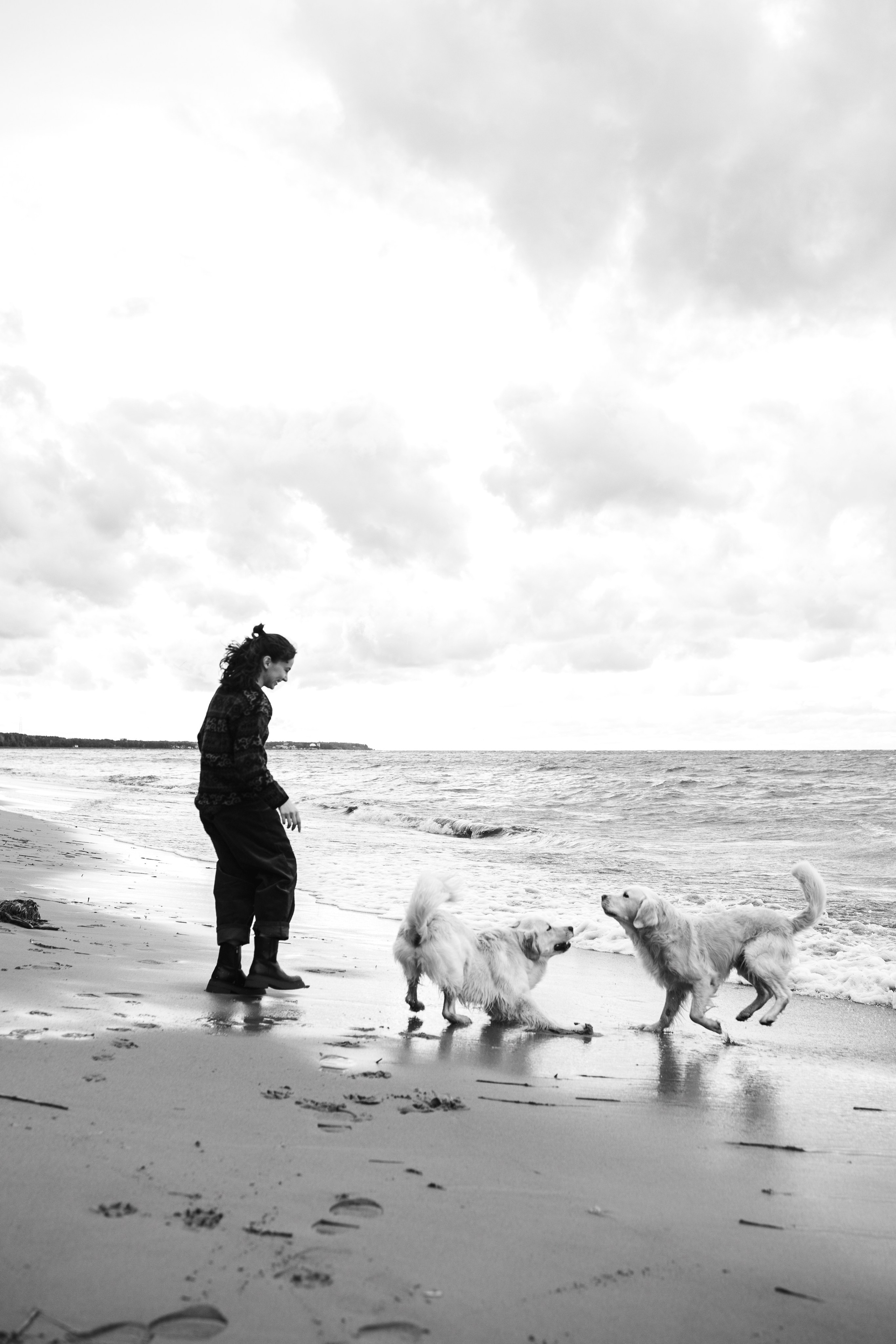 Прогулка Насти с Арчи и Арагоном. Фотограф-анималист в Санкт-Петеребурге Титова Алиса