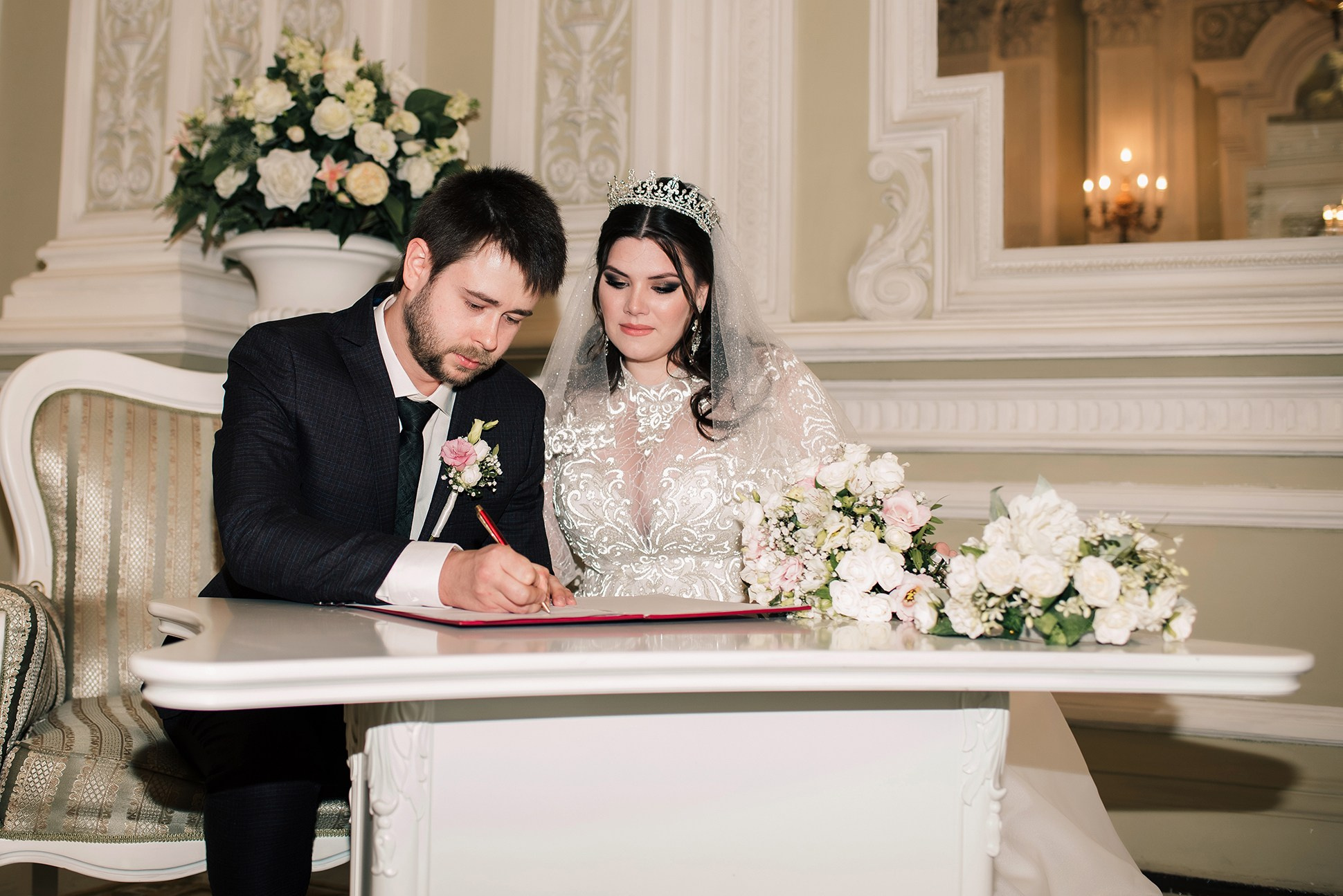 Алина и Илья. Свадебная классика. Семейный и Свадебный фотограф. Санкт-Петербург. Пушкин