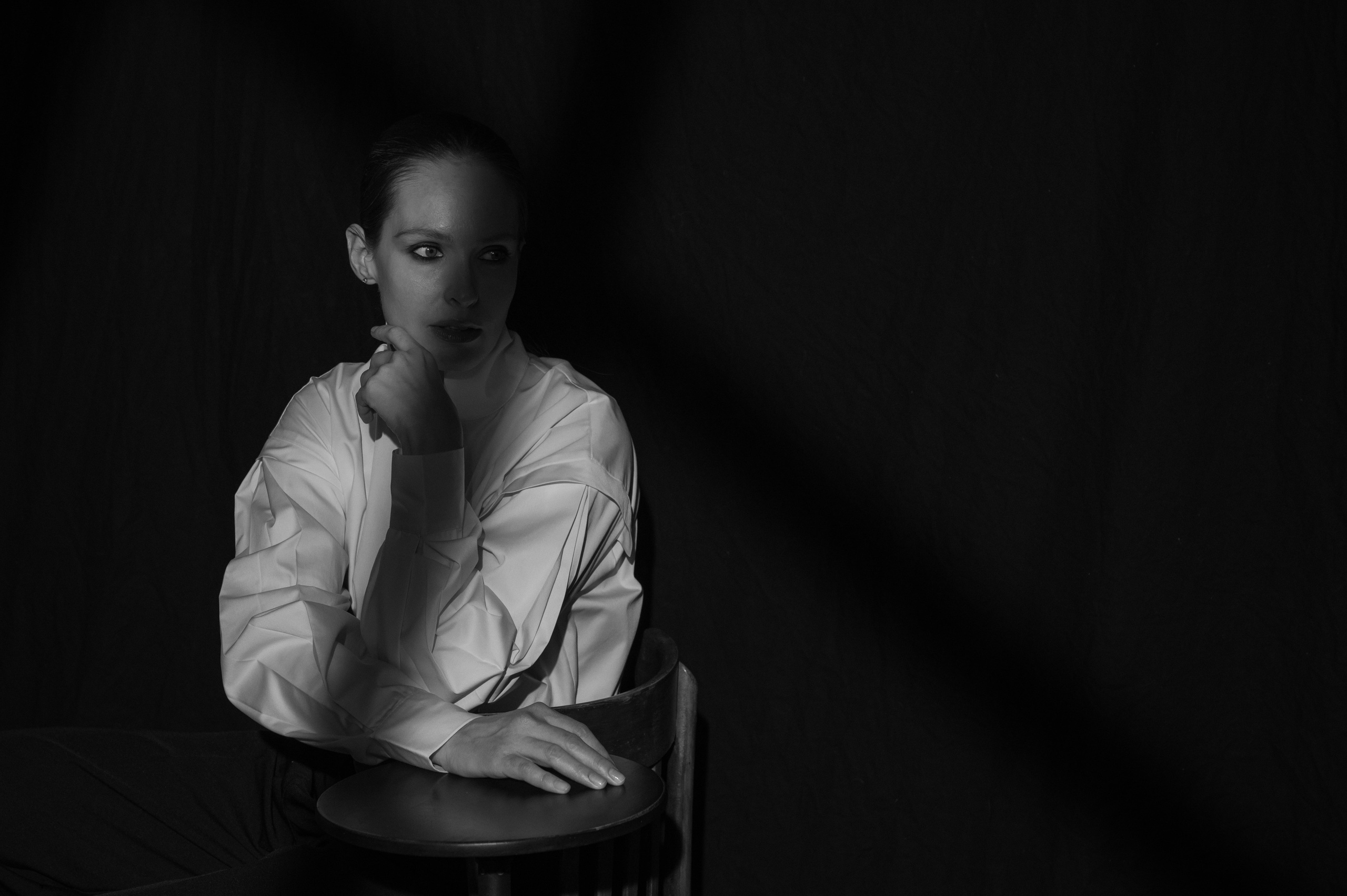 Студийная съемка для актрисы и модели Татьяны Гуреевой. Портретный фотограф в Москве Ковалева Валентина