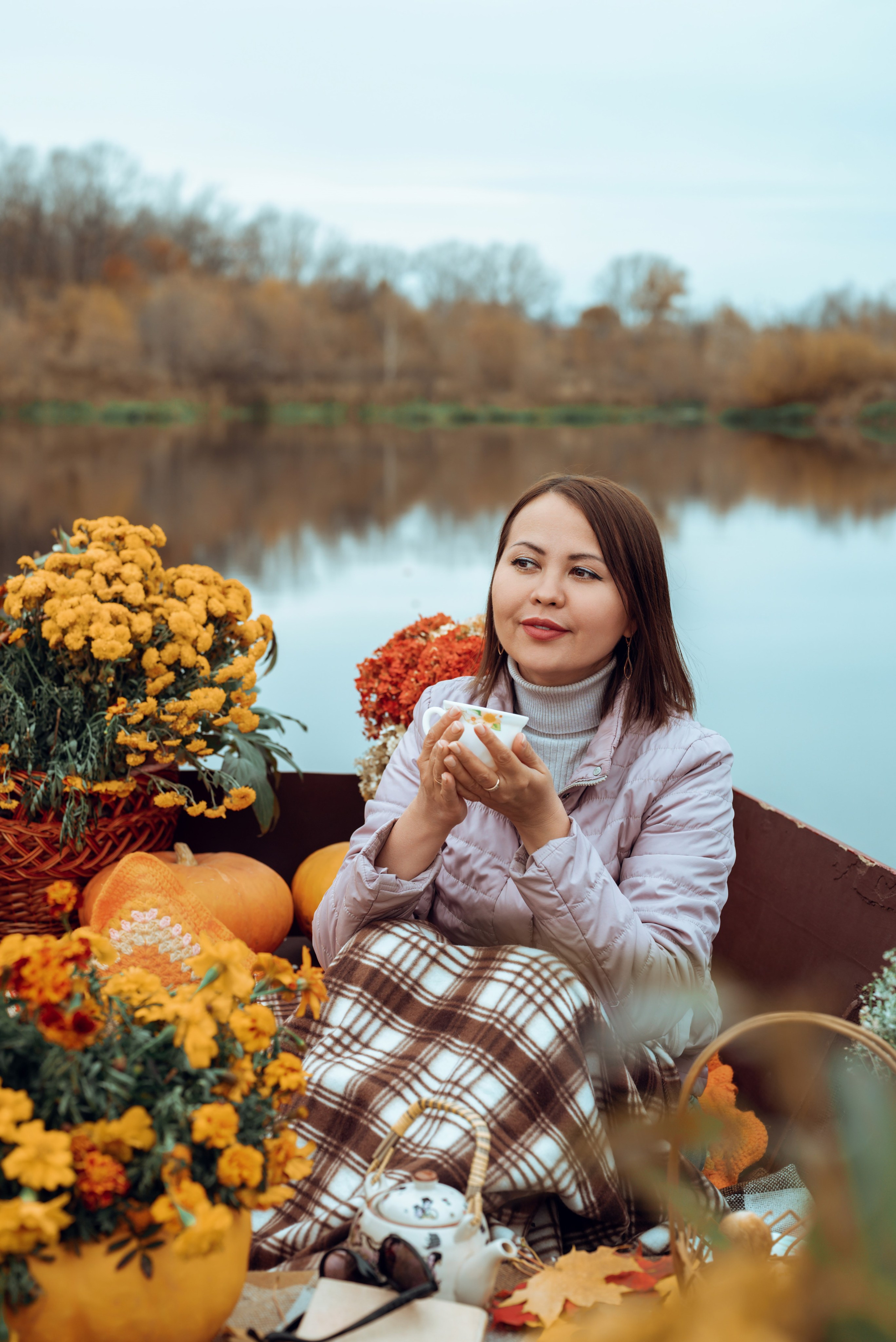 Фотопроект с осенней лодкой. Фотограф в городе Салават