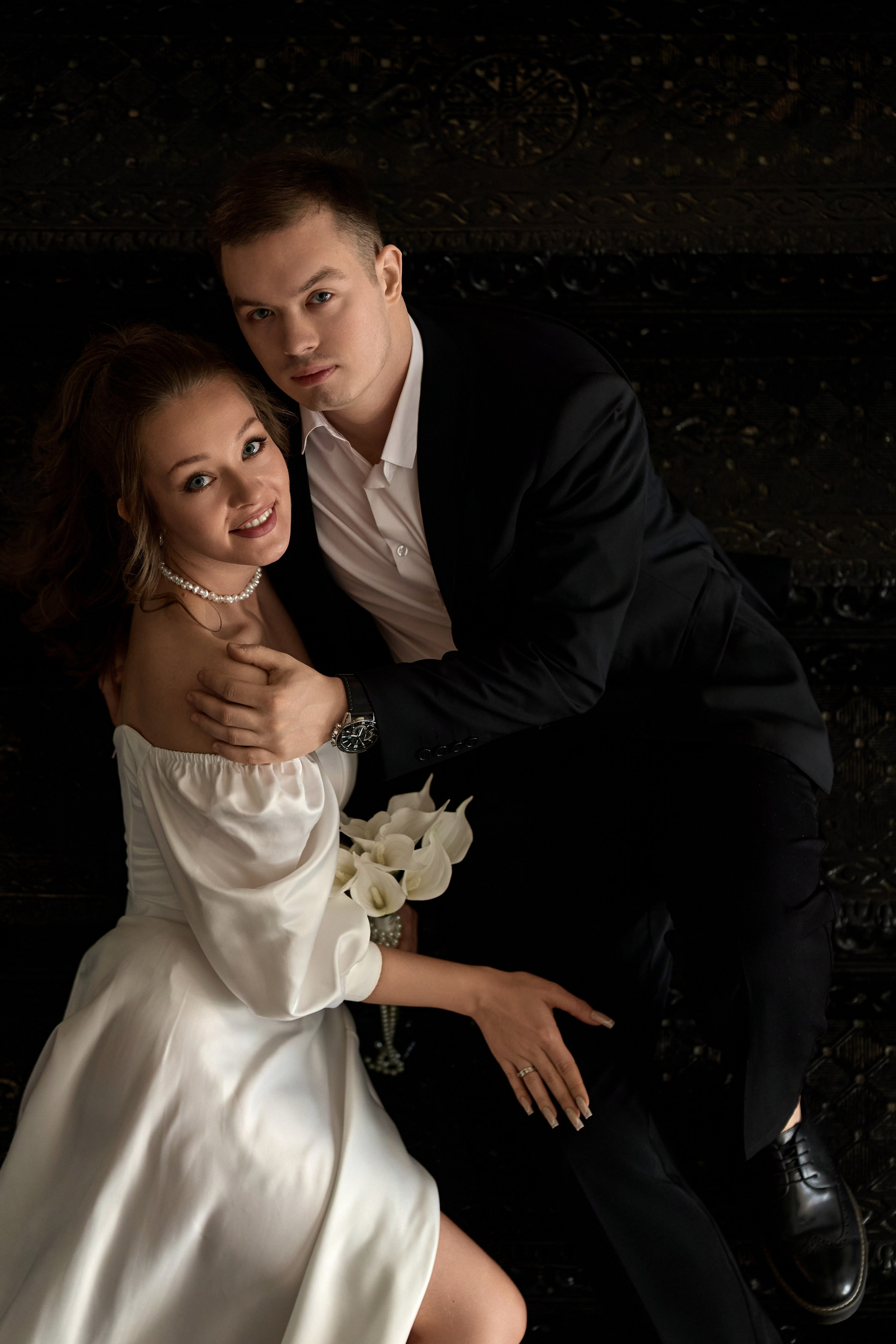 Свадебная фотосессия в гостинице и в студии