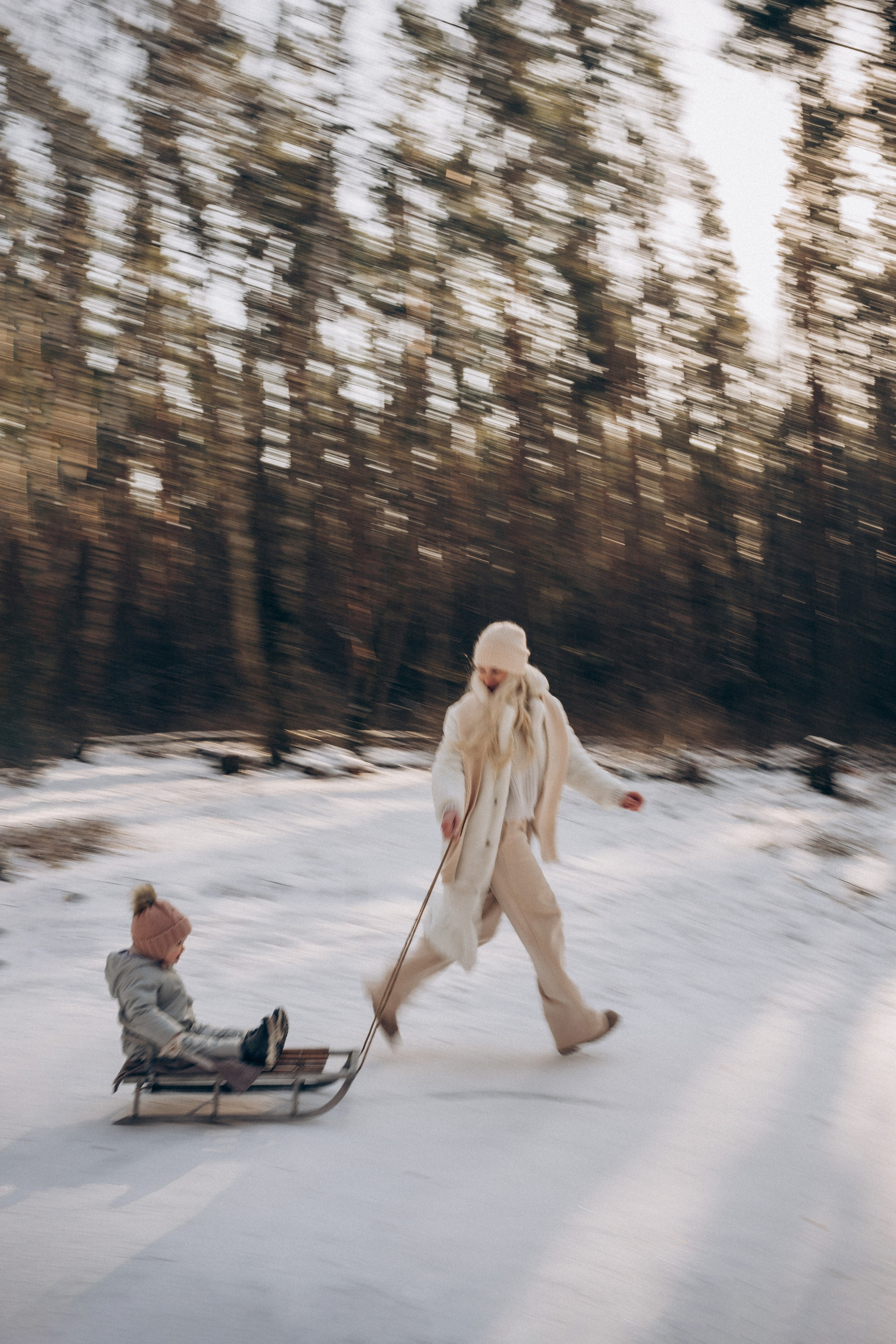 Зимняя фотосессия в лесу. Семейный фотограф в Домодедово и Москве Елена Пичугина