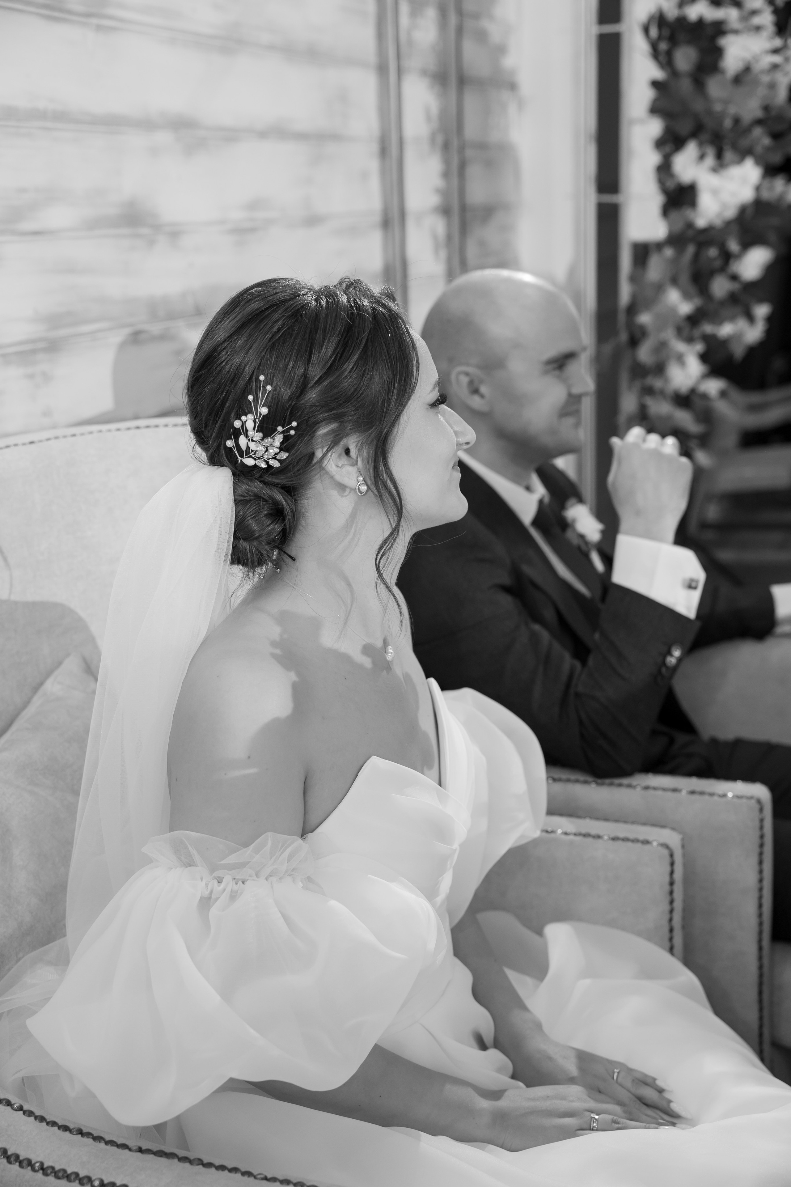 Полина и Дмитрий, загородный клуб «Барин», ЗАГС в г. Пушкино. Свадебный и репортажный фотограф (Москва, Королев и другие)