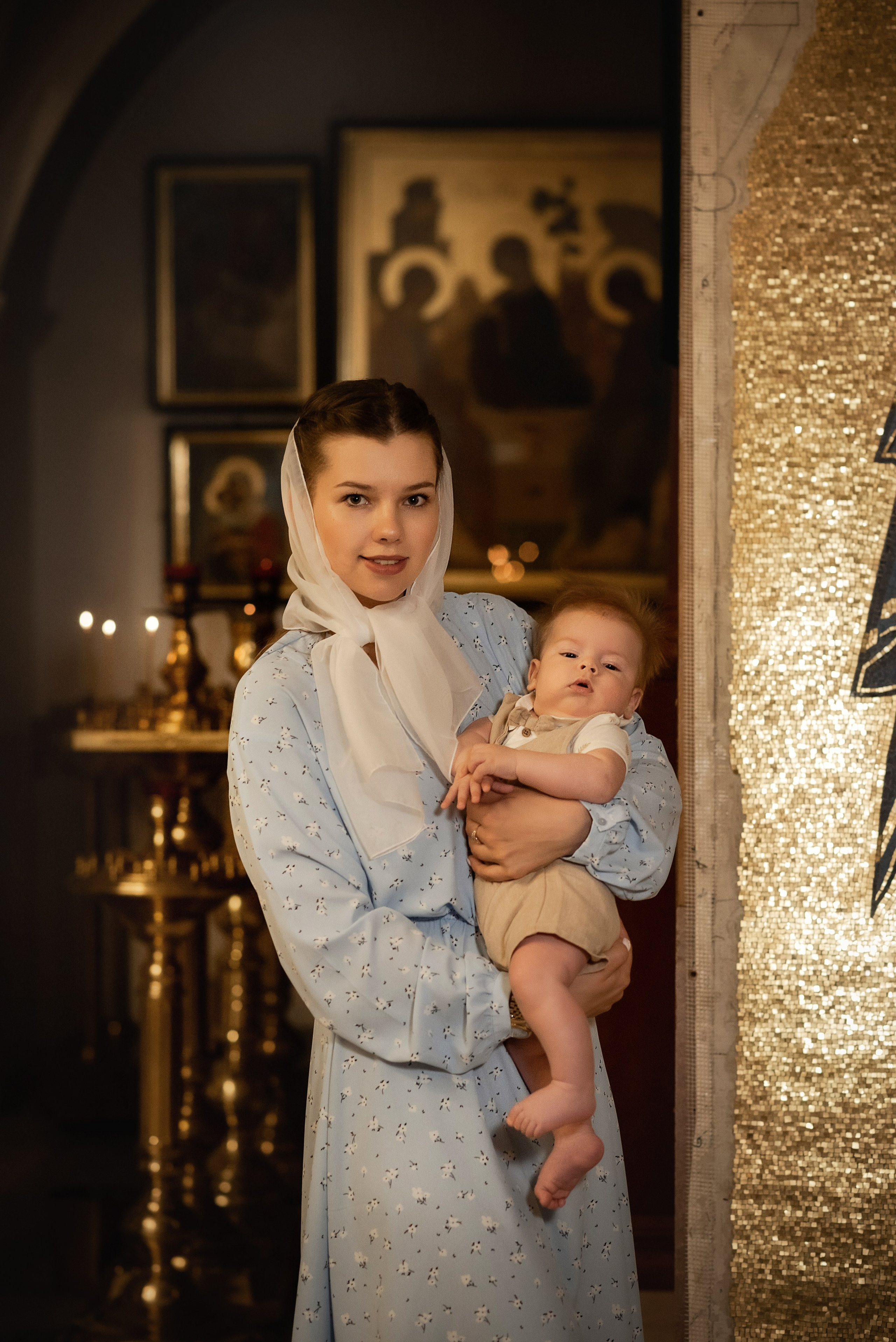 Крещение Алексея в Храме 40 Севастийских мучеников. Семейный фотограф в Ростове-на-Дону Татьяна Литвинова