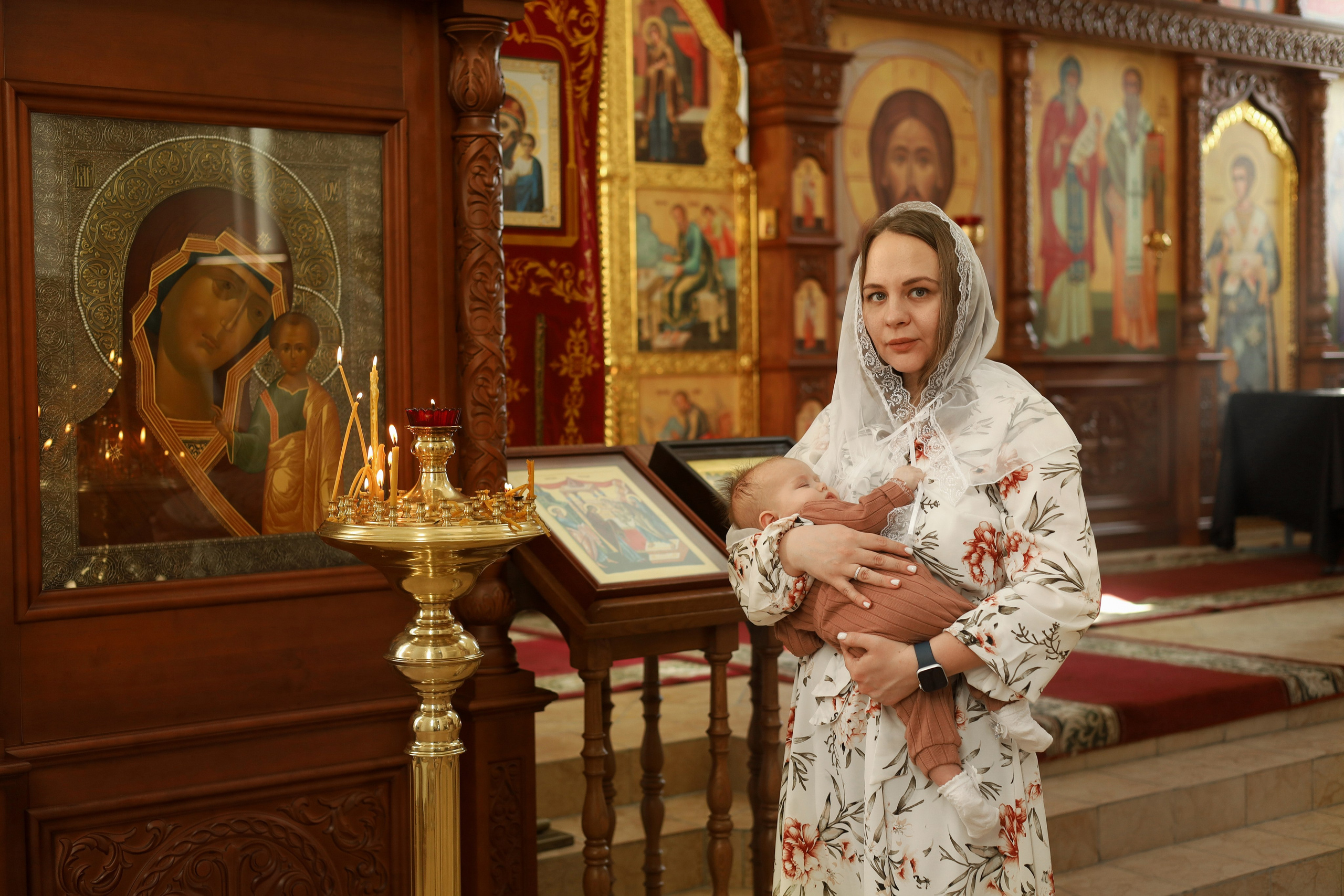 Таинство крещения. Фотограф новорожденных Саратов