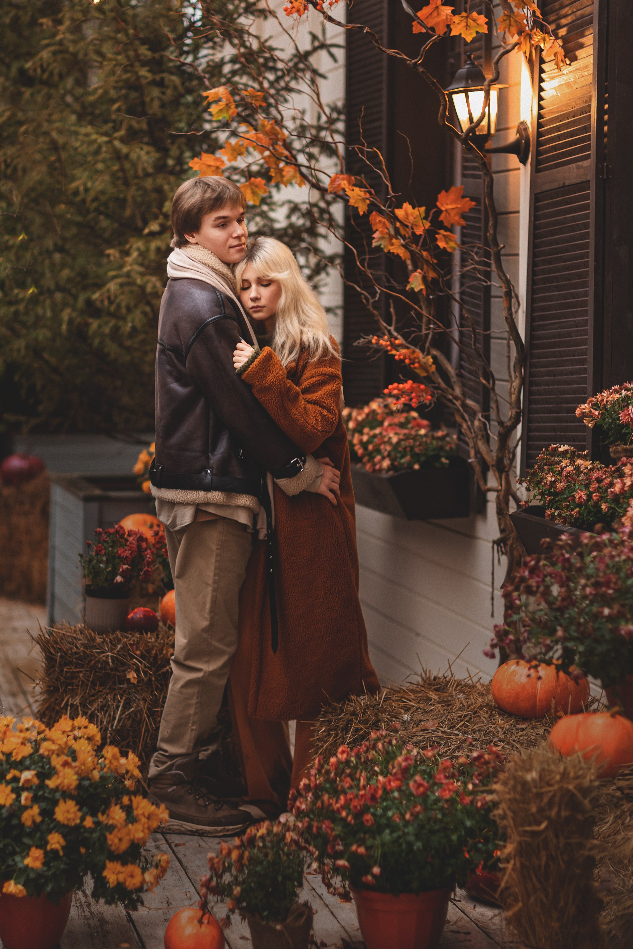 Осенняя лавстори. Детский и семейный фотограф Елена Михайлова в Москве