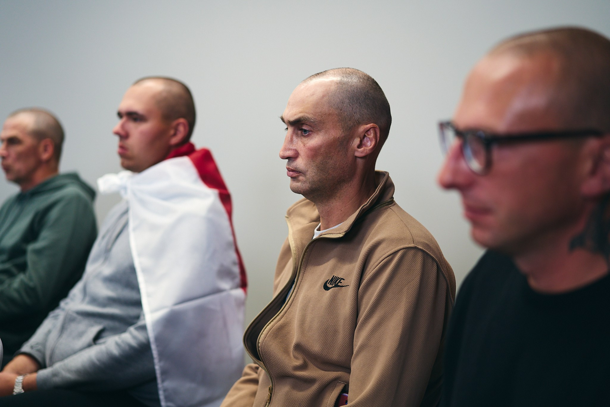 Press conference with Sviatlana Tsikhanouskaya and released political prisoners. Photographer in Vilnius