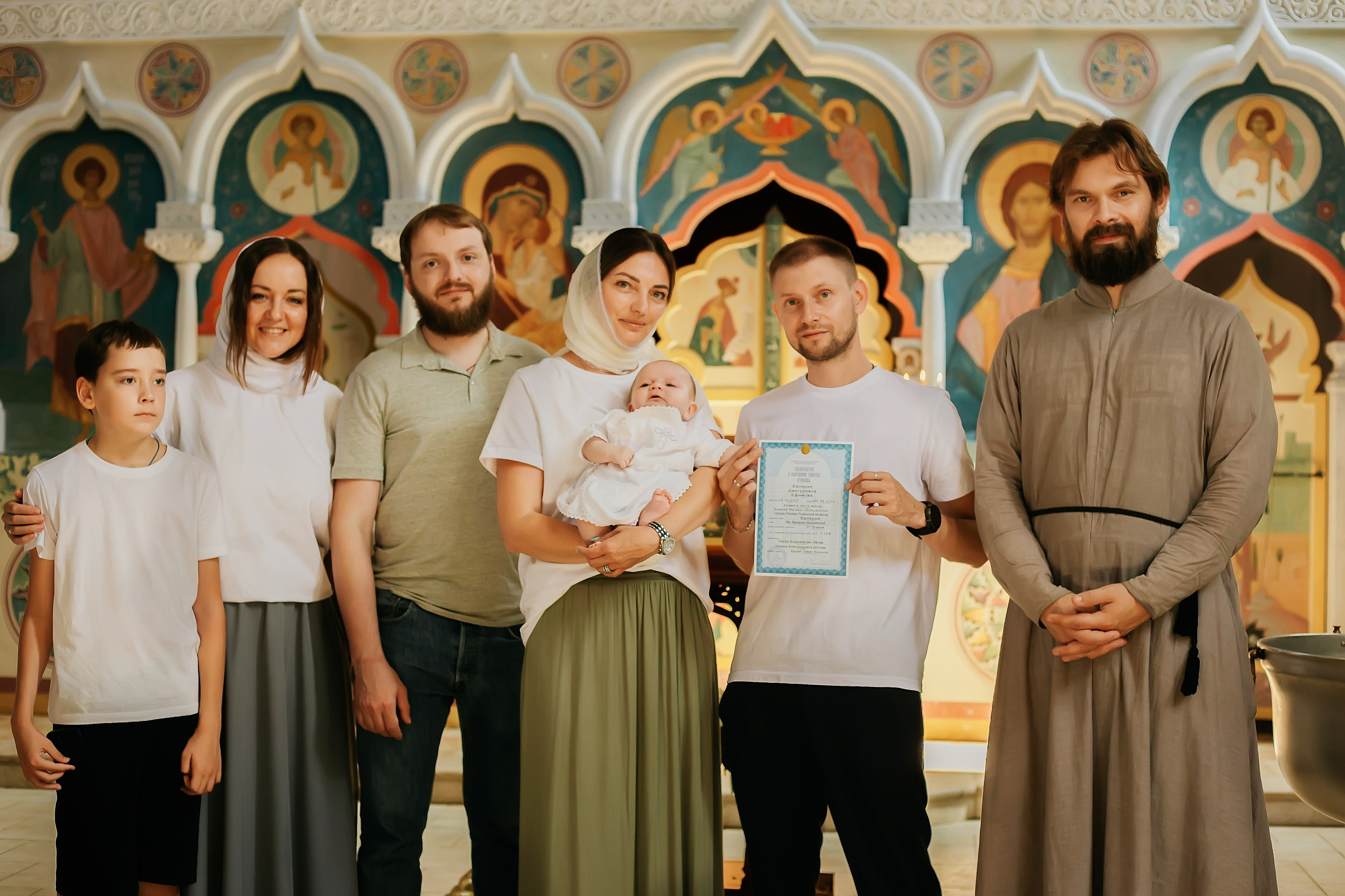Крещение Валерии. Школьный и детский фотограф Старожилово