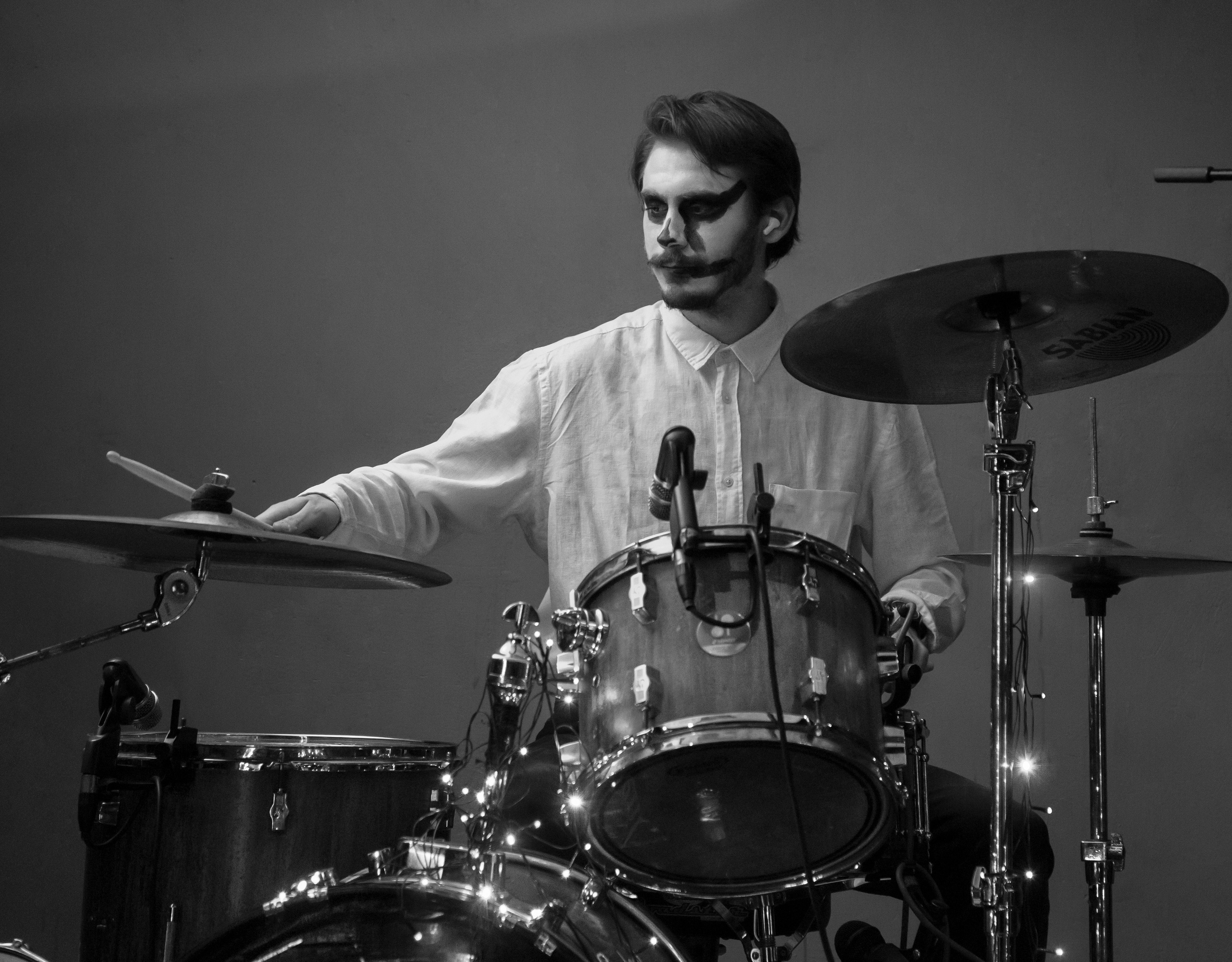 Муз. группа «Кабельщик». Сандра Ковалева | ЧБ фотограф