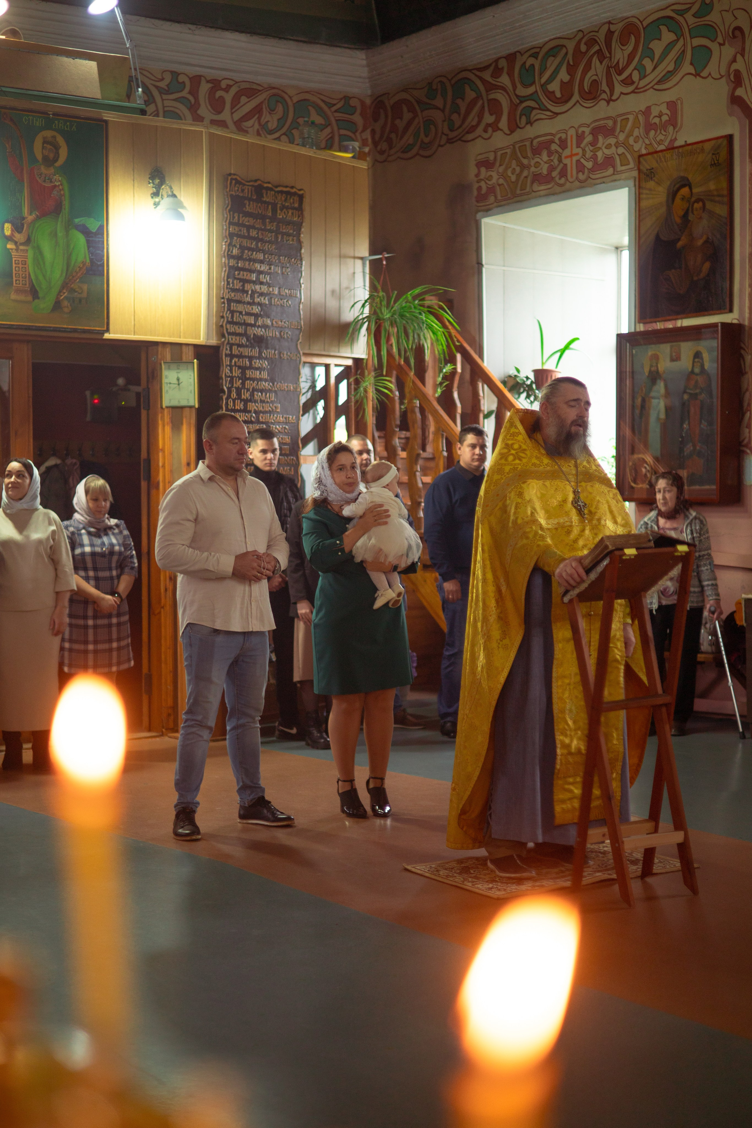 Таинство крещения Дарьи. Семейный и детский фотограф в Михайловке Татьяна Лестьева