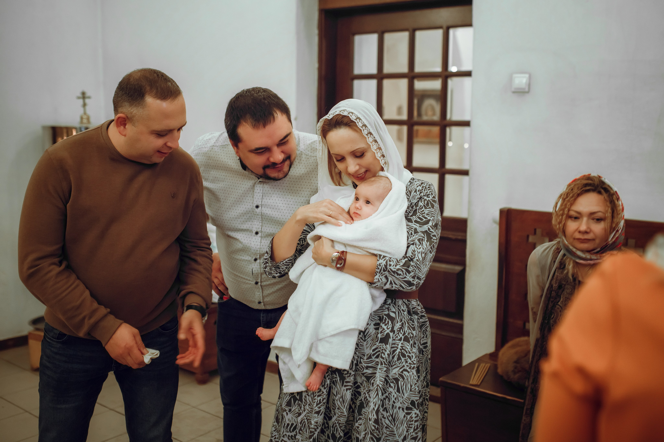 Крещение Дарьи. Фотограф на Крещение, семейный фотограф в Москве