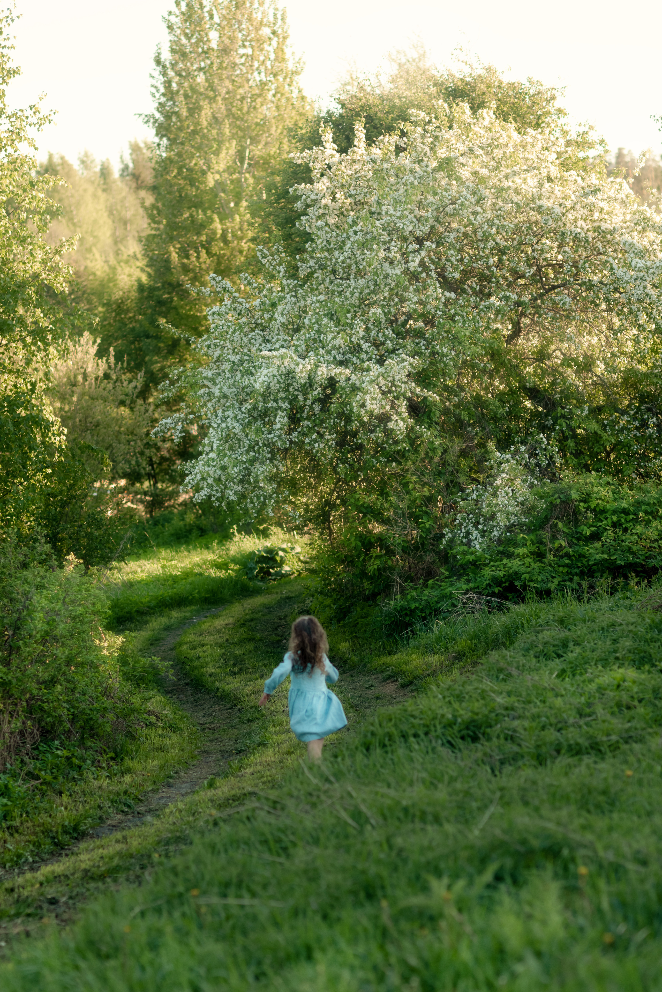Весенняя фотосессия в яблонях. Семейный и детский фотограф в Санкт-Петербурге Скибо Марина
