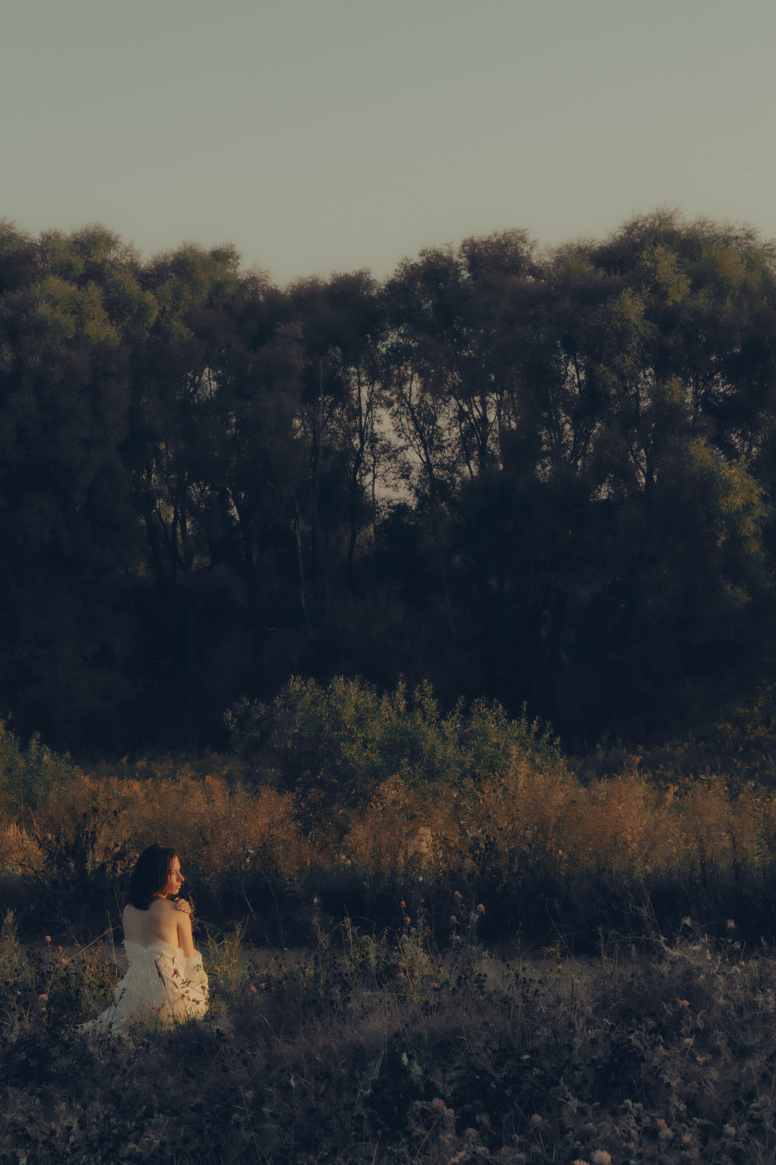 Осенняя прогулочная фотосессия на рассвете, фотосессия на рассвете,  фотосет в лучах солнца