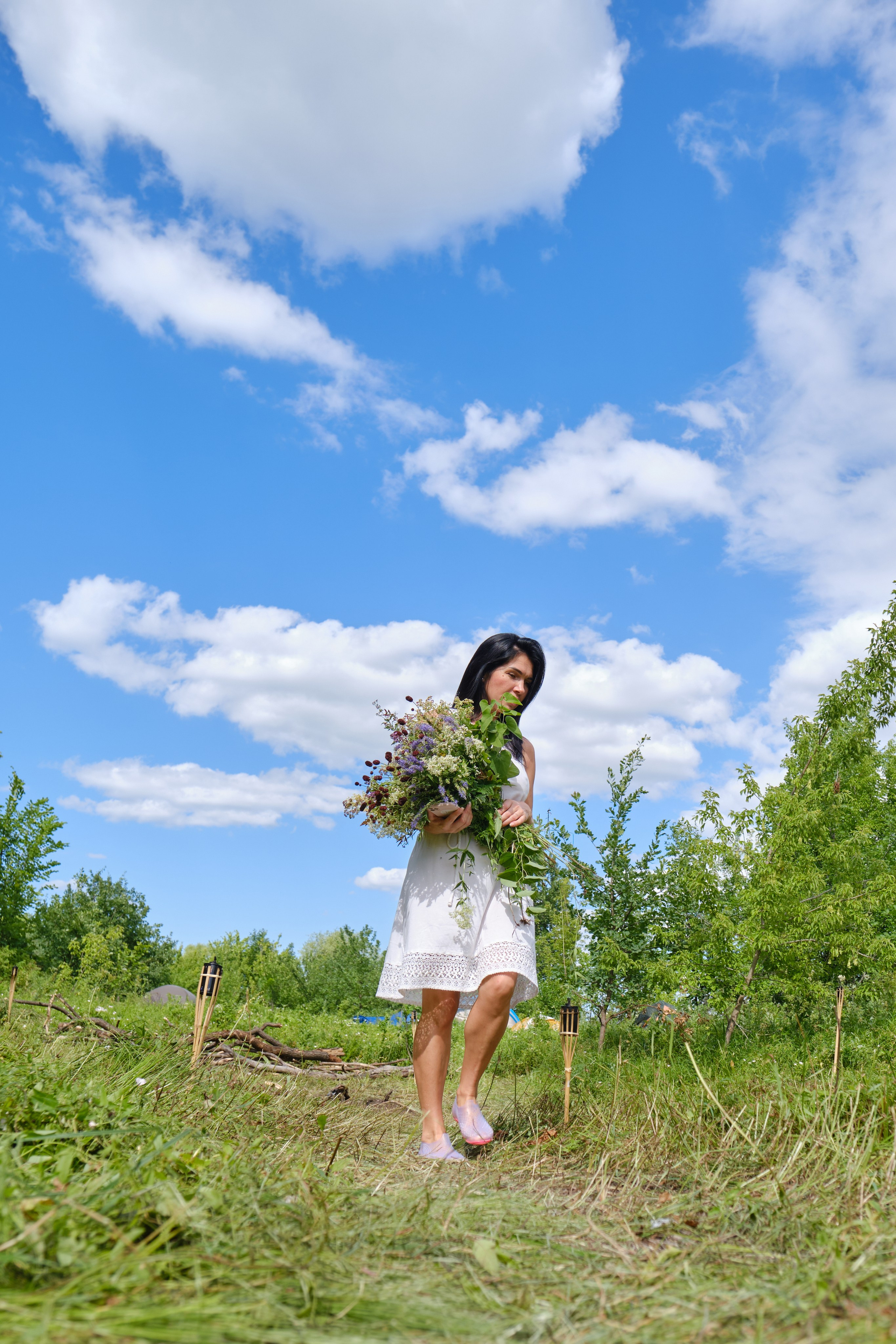 Летняя фотосессия на природе, в лесу, на улице. Семейная с детьми