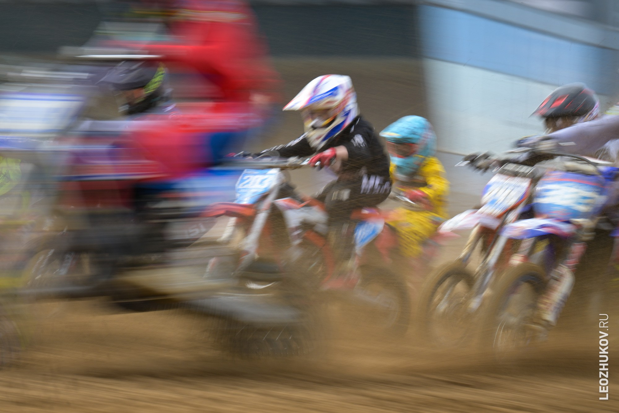 1 round of ММТ RGP russian motocross championships. Sports photographer Leonid Zhukov