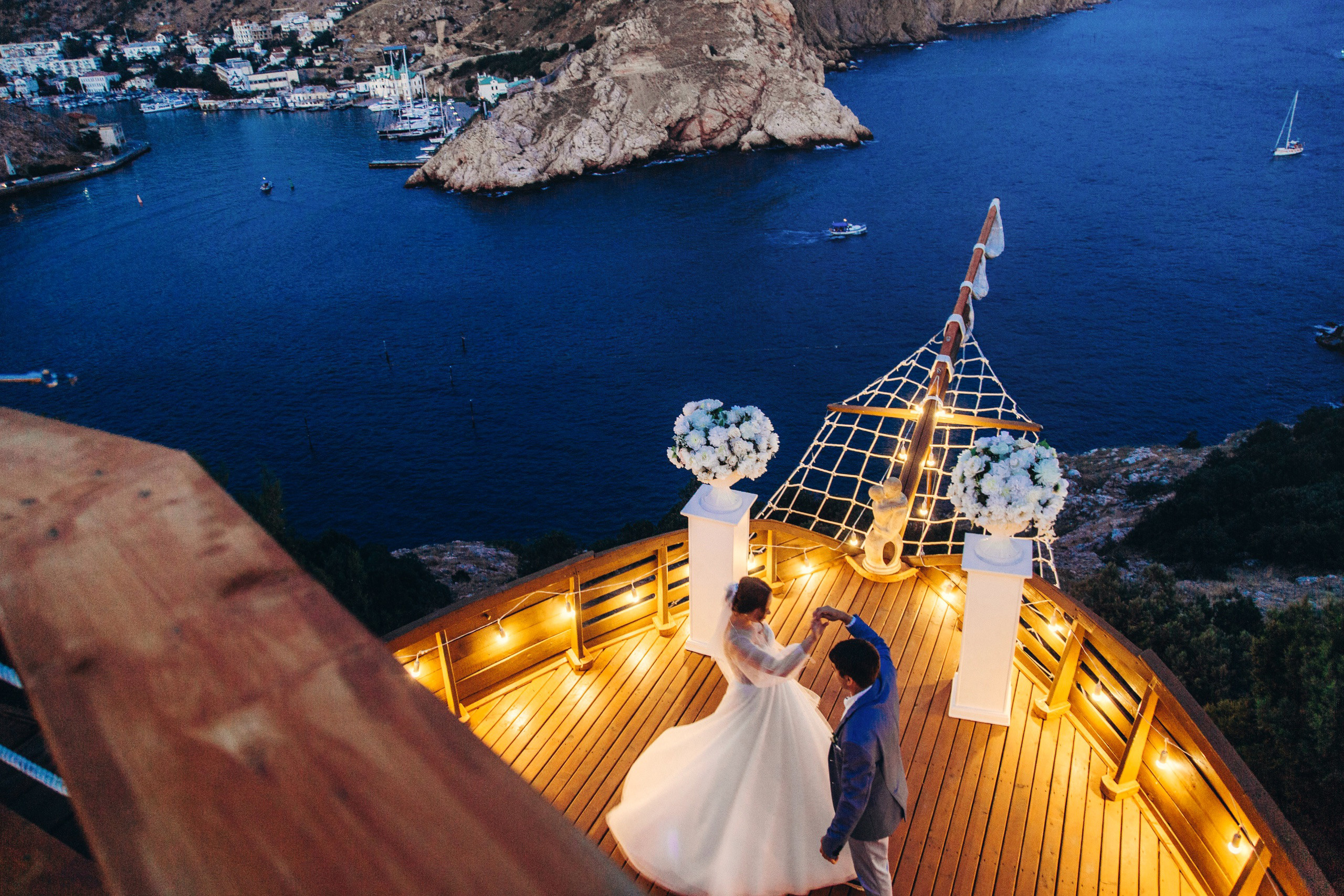 первый танец в крыму балаклава на закате ресторан эдем профессиональная фотография