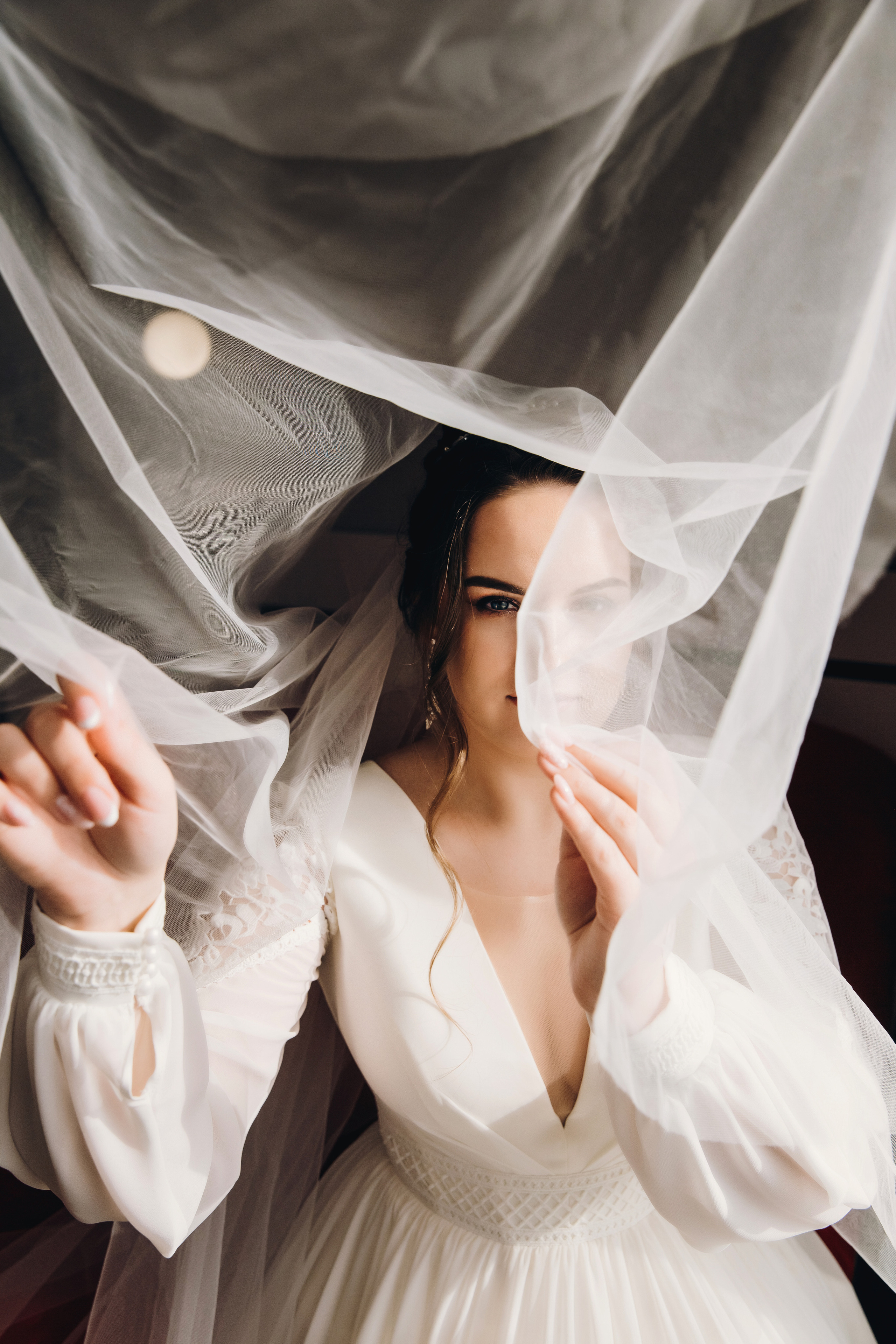 невеста с фатой, портрет  свадебный фотограф и видеограф симферополь крым владислав и анастасия макриди