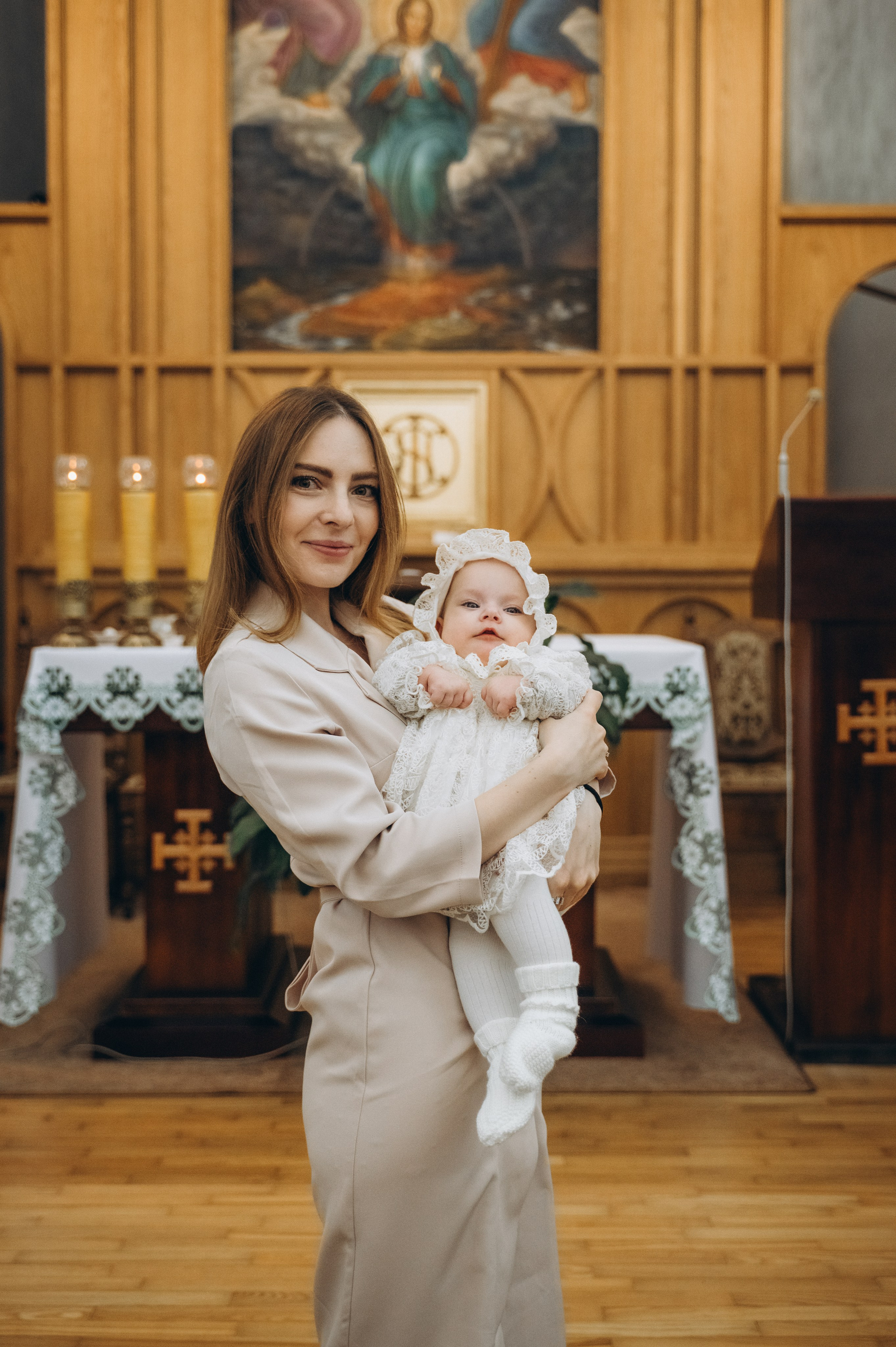 Крещение Эмили (Золотогорский костёл Пресвятой Троицы). Семейный фотограф в Минске Дарья Дреко