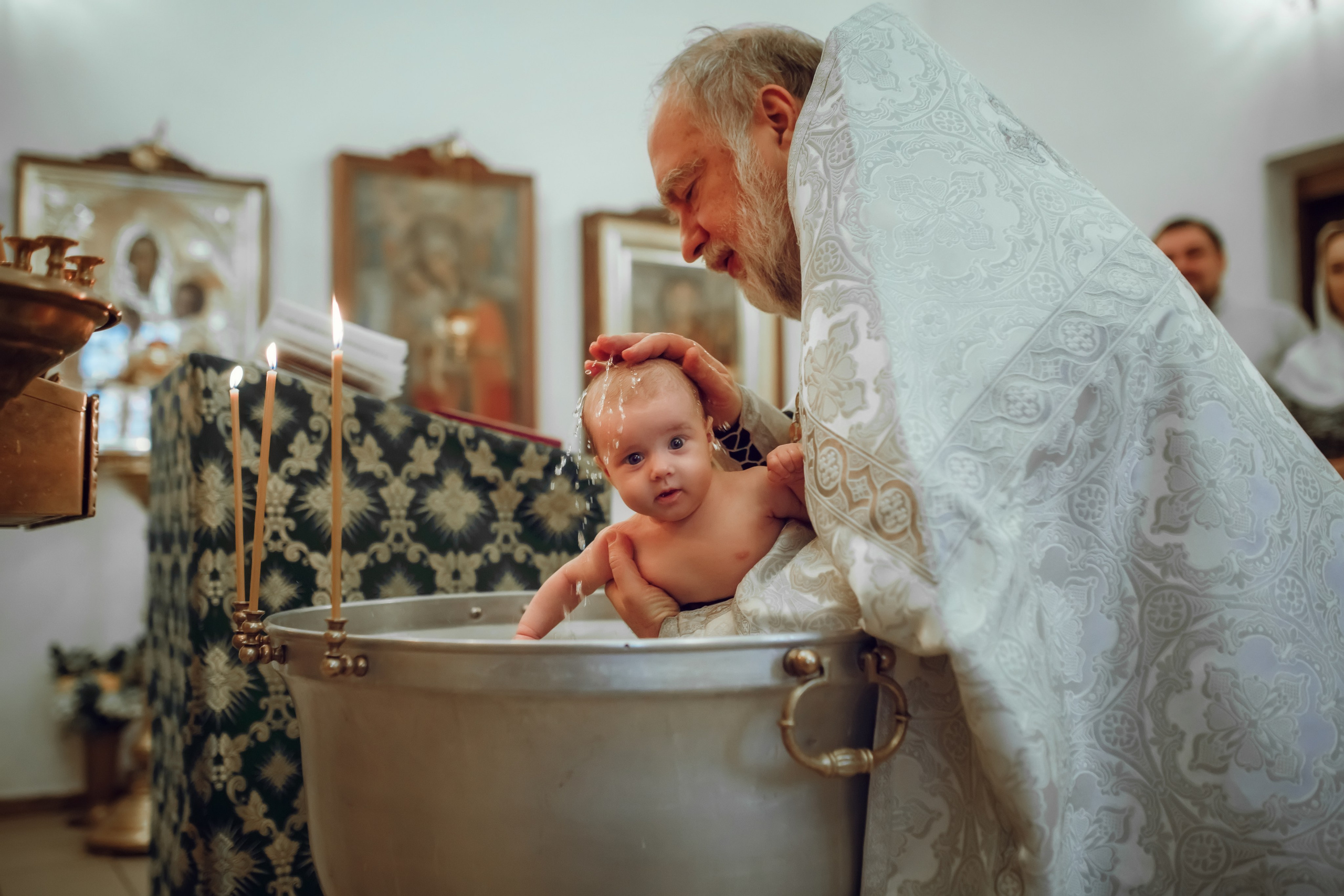 Крещение Дарьи. Фотограф на Крещение, семейный фотограф в Москве