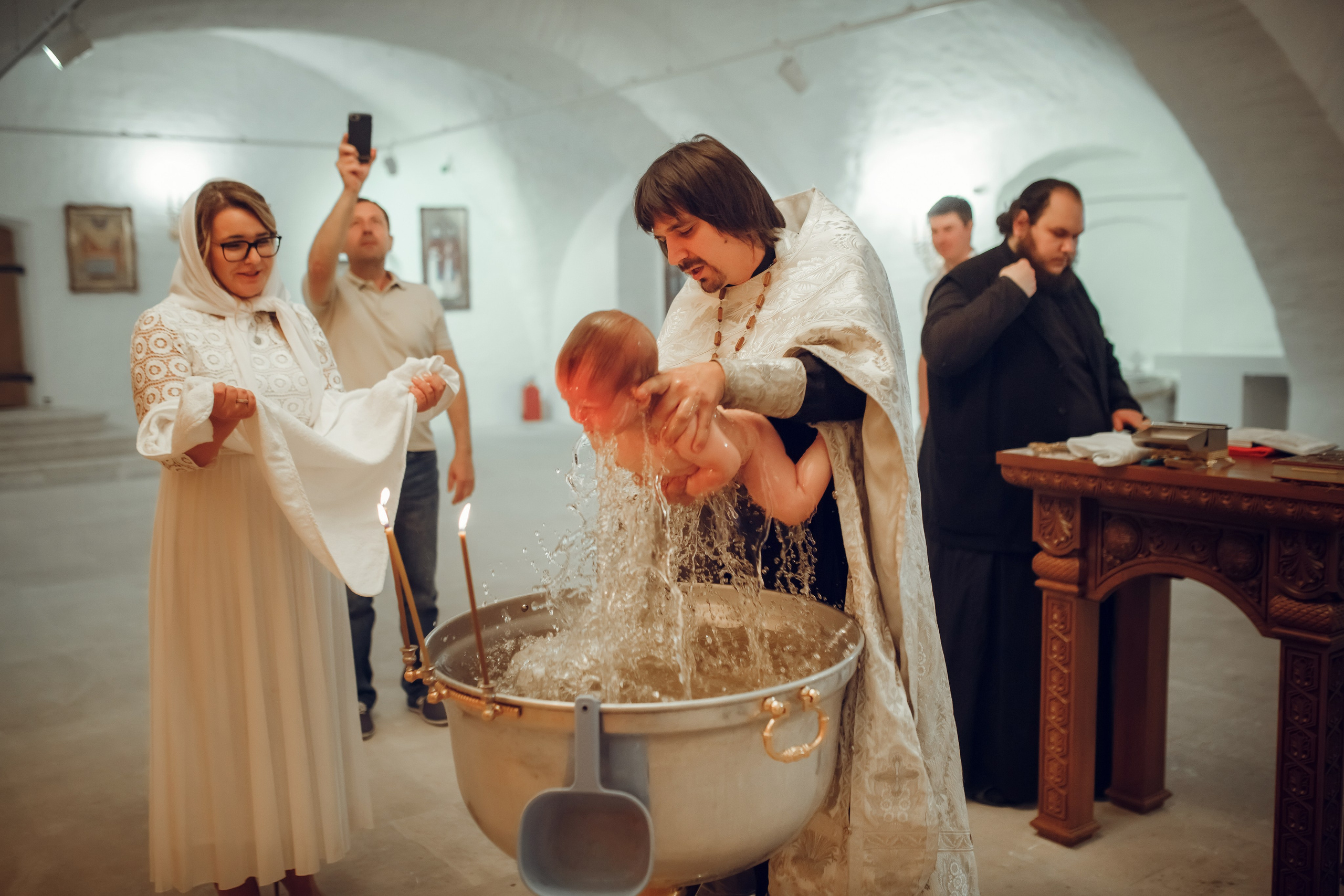 Крещение Алины. Фотограф на Крещение, семейный фотограф в Москве