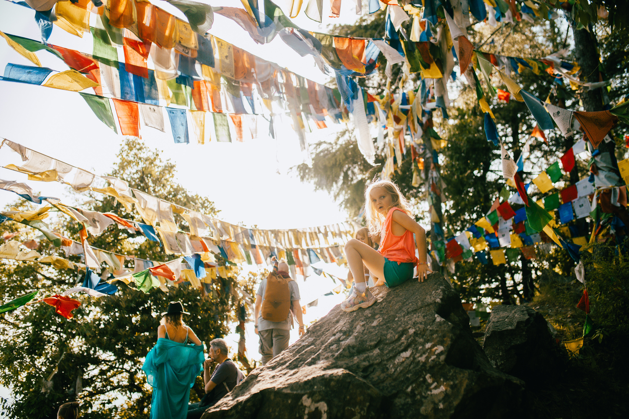 Прогулка к тибетским флагам с командой «Путь сердца» в Гималаях. Фотограф Ольхон/ Индия, Регина