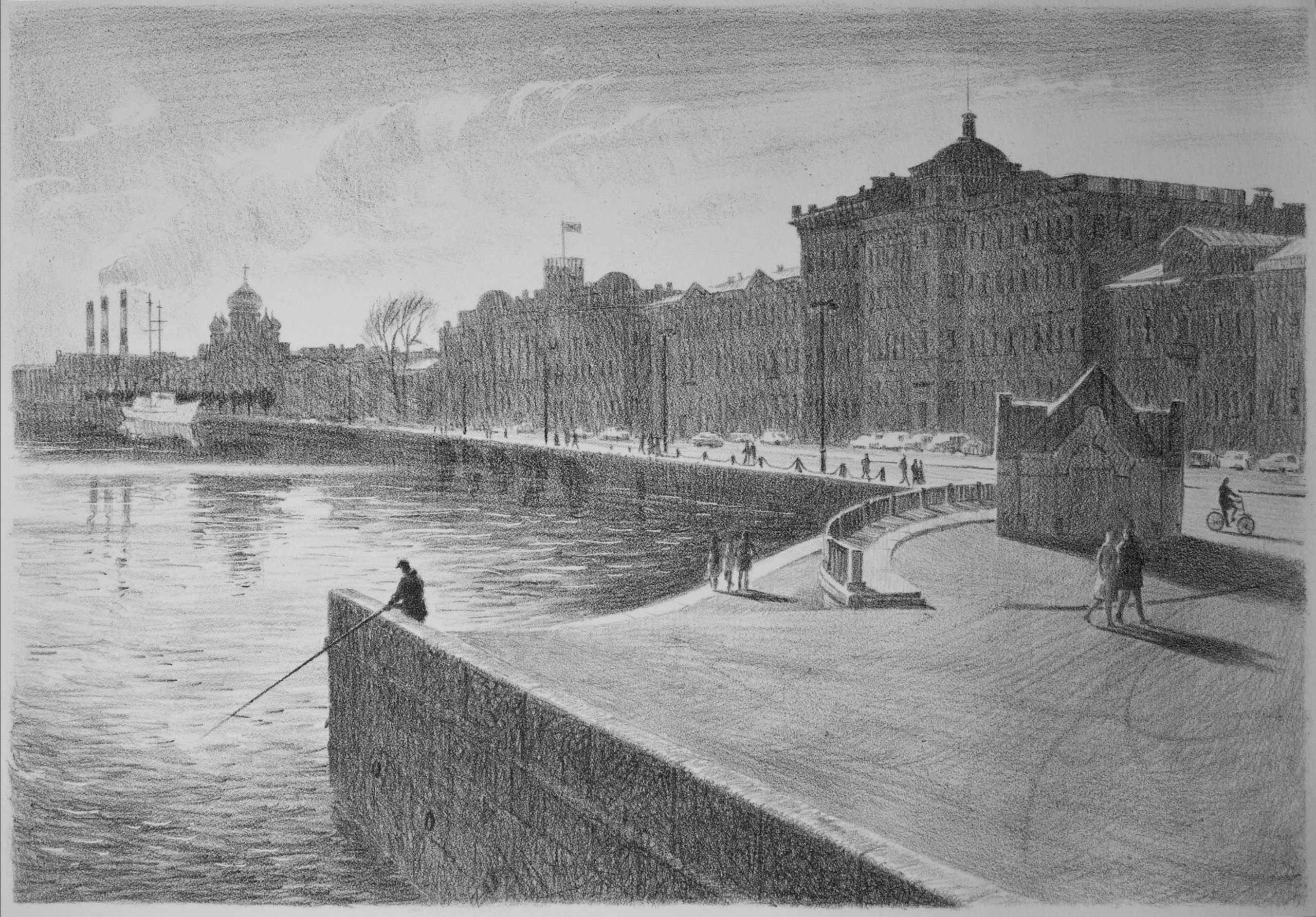 Васильевский остров. Альбом литографий. Ольга Васильева художник в Санкт-Петербурге