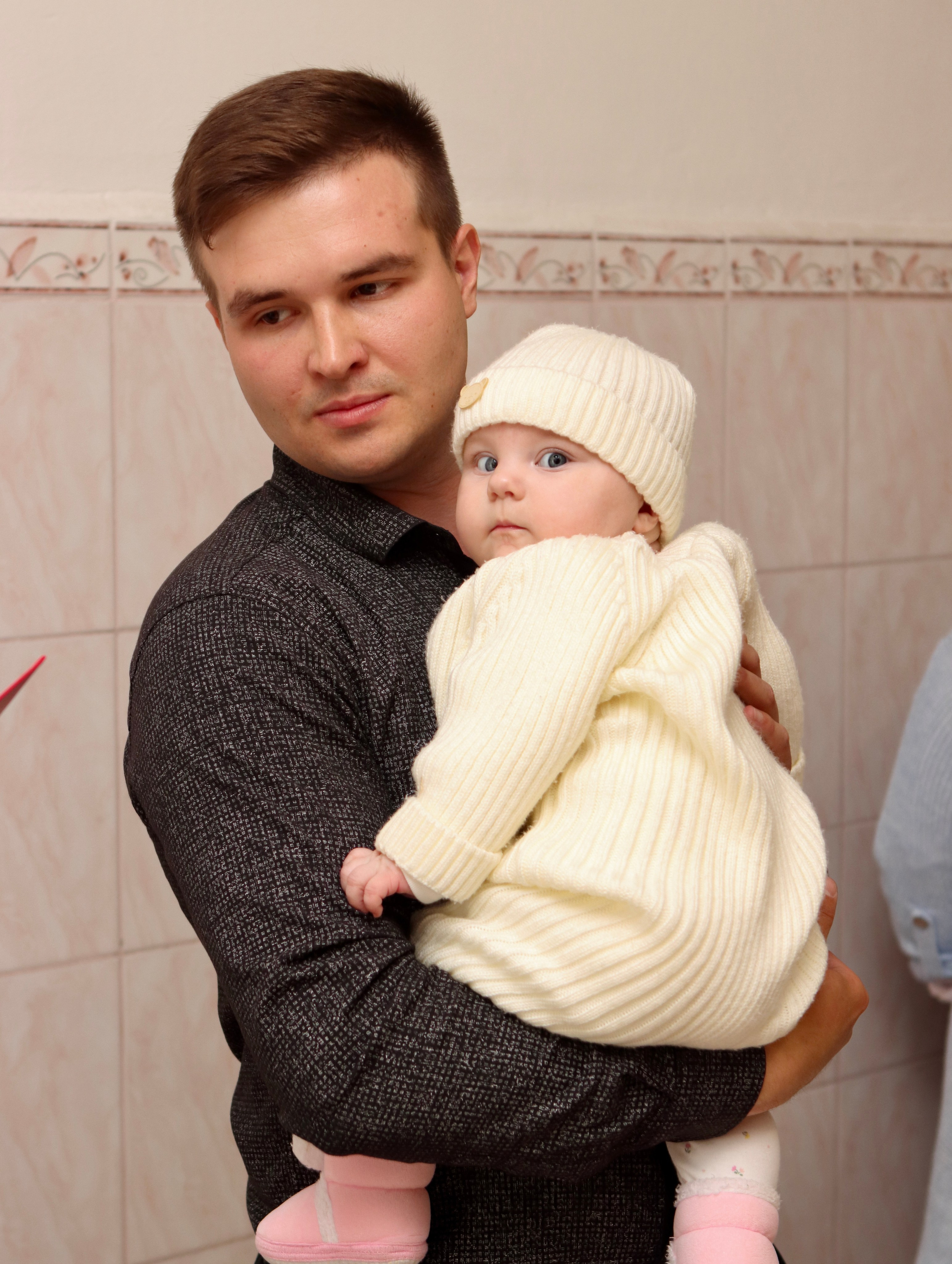 Анастасия и Вадим — крещение Виктории. Фотограф в Курске Смирнов Евгений