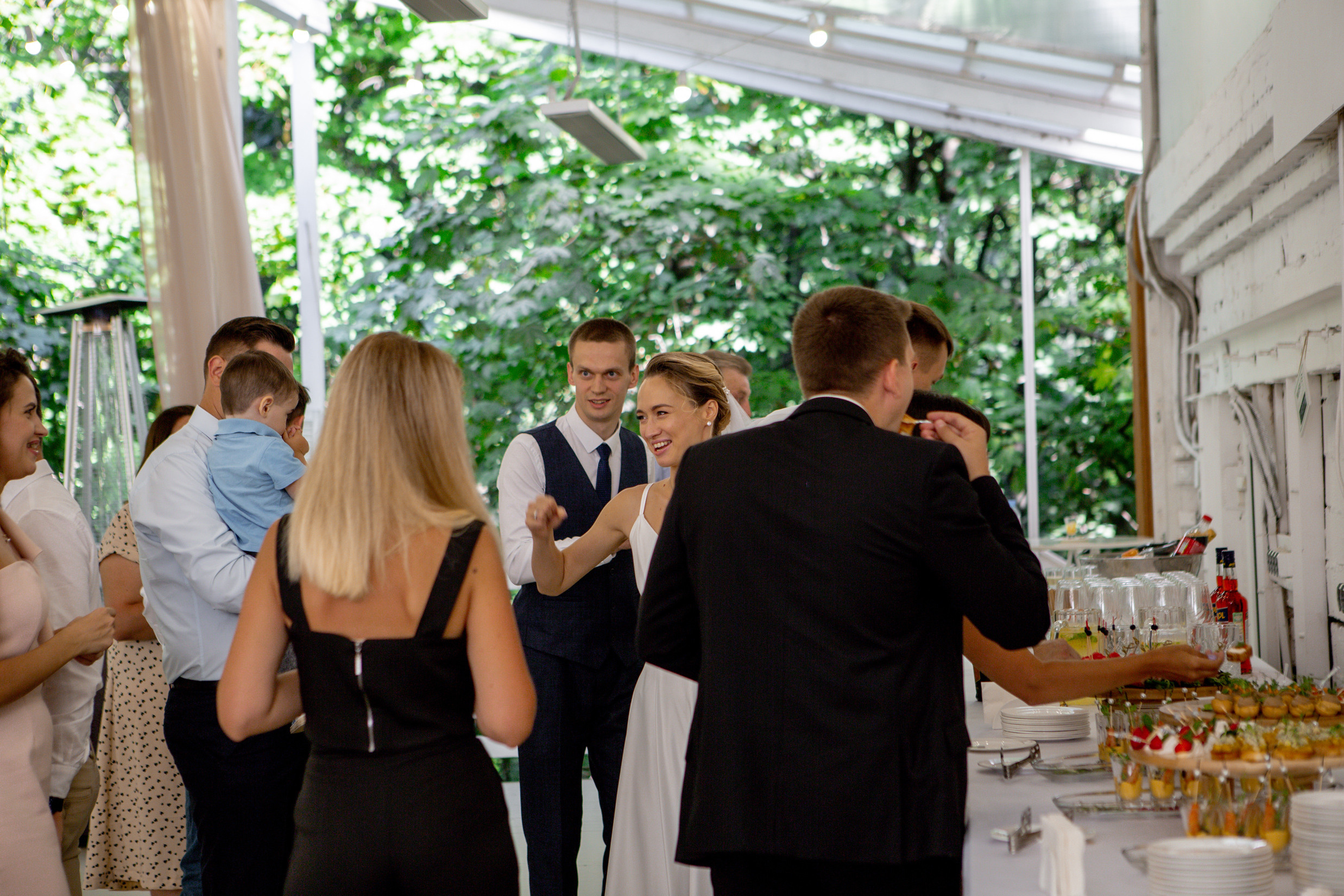 Свадьба с гостями. Свадебный и портретный фотограф Москва