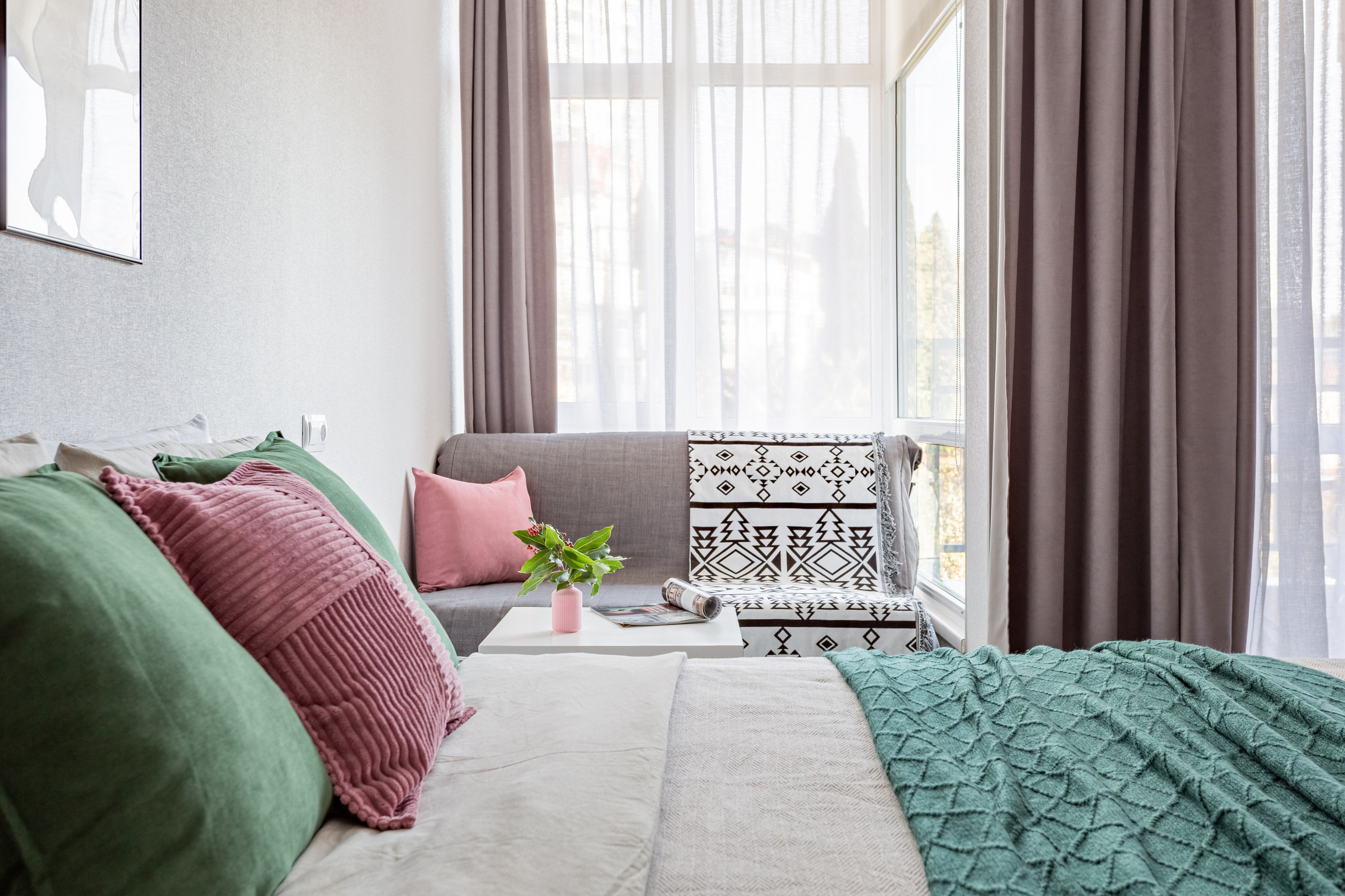 Хоумстейджинг в студии под посуточную аренду. Интерьерный фотограф. Хоумстейджер. Сочи/Адлер/Красная поляна