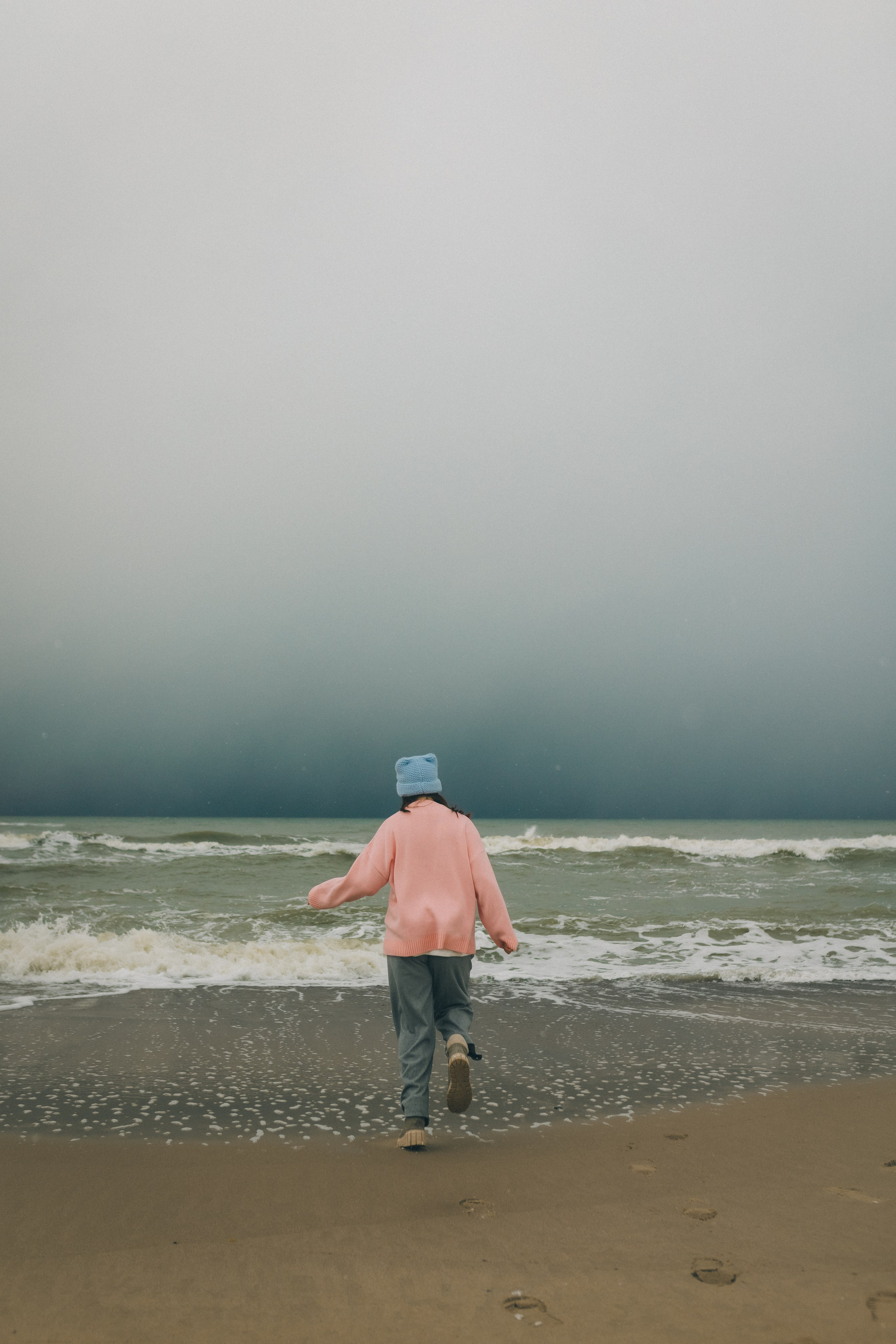 Маша и зима на Балтике. Фотограф Зеленоградск Красильникова Елена