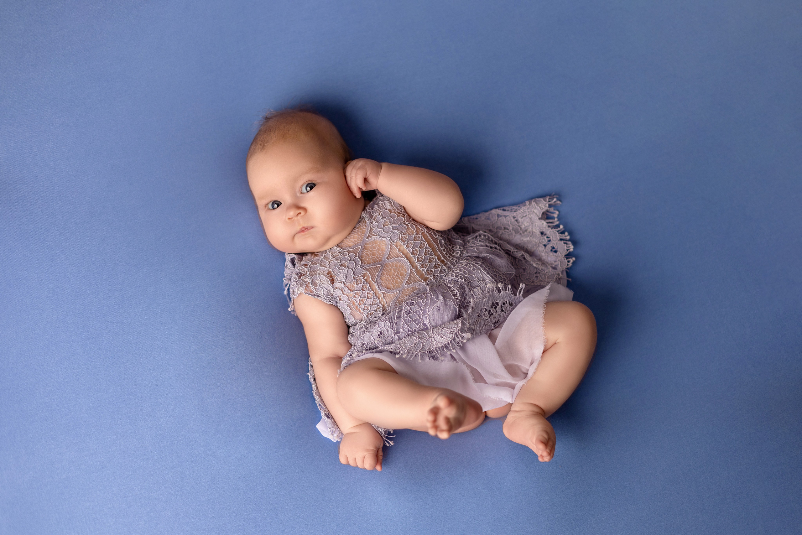 Ольга, 1,5 месяца. Фотограф новорожденных в Нижнем Новгороде Надежда Кадылкина