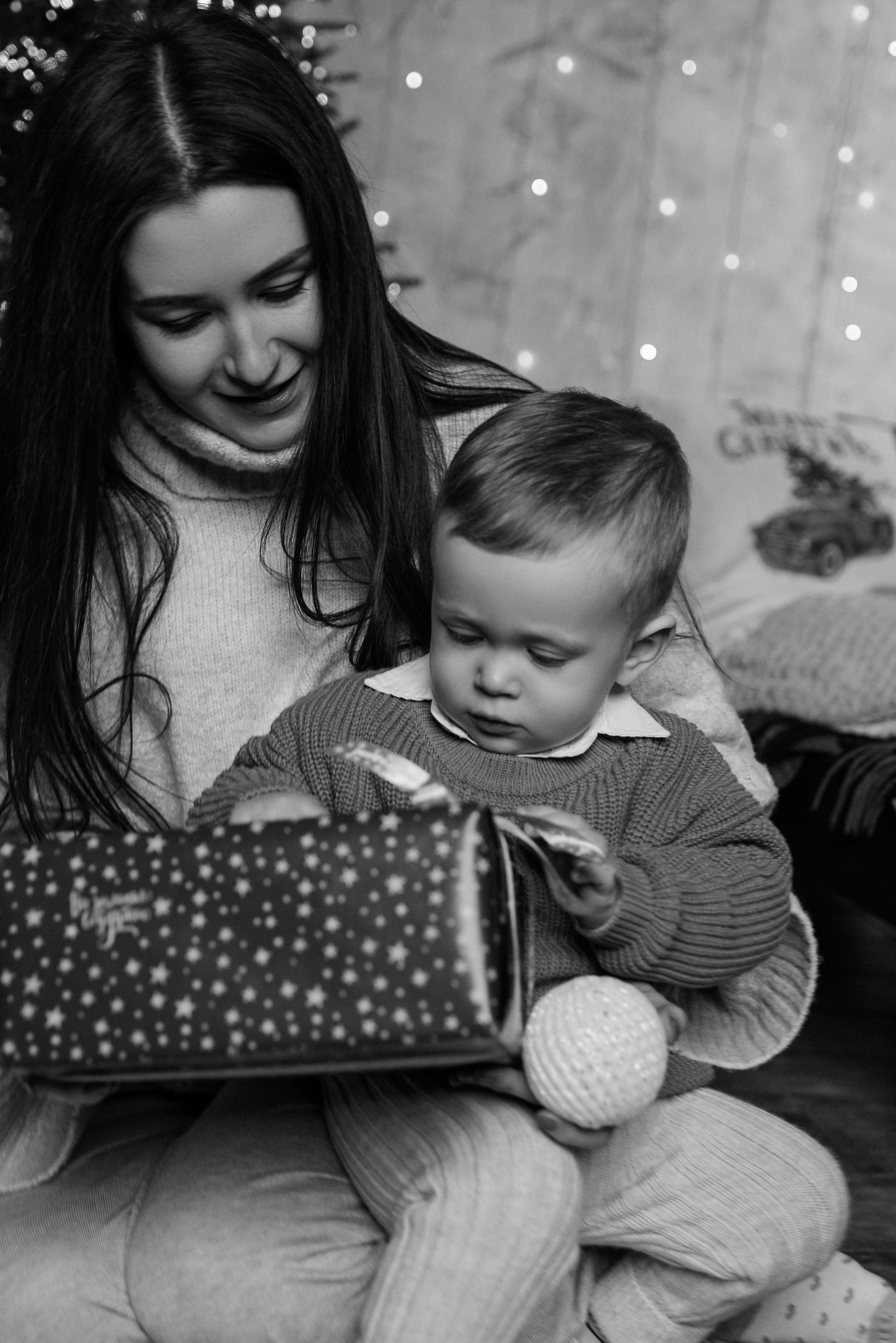 Мама с сыночком (новогодняя). Фотограф Ярута Оксана / Ростов-на-Дону