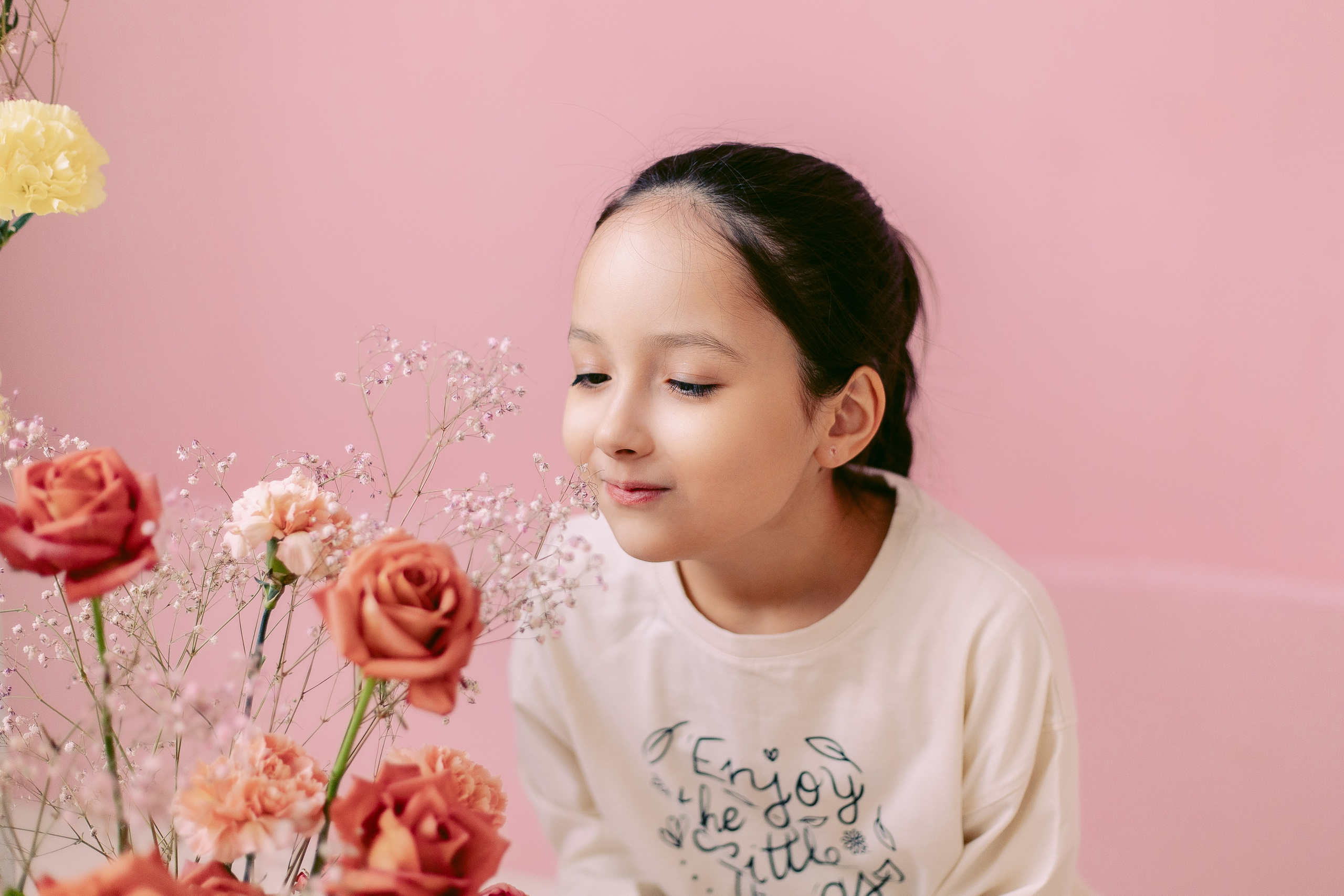 Цветочная фотосессия в фотостудии. Семейная фотосессия. Фотограф в Санкт-Петербурге, Анна Скворцова